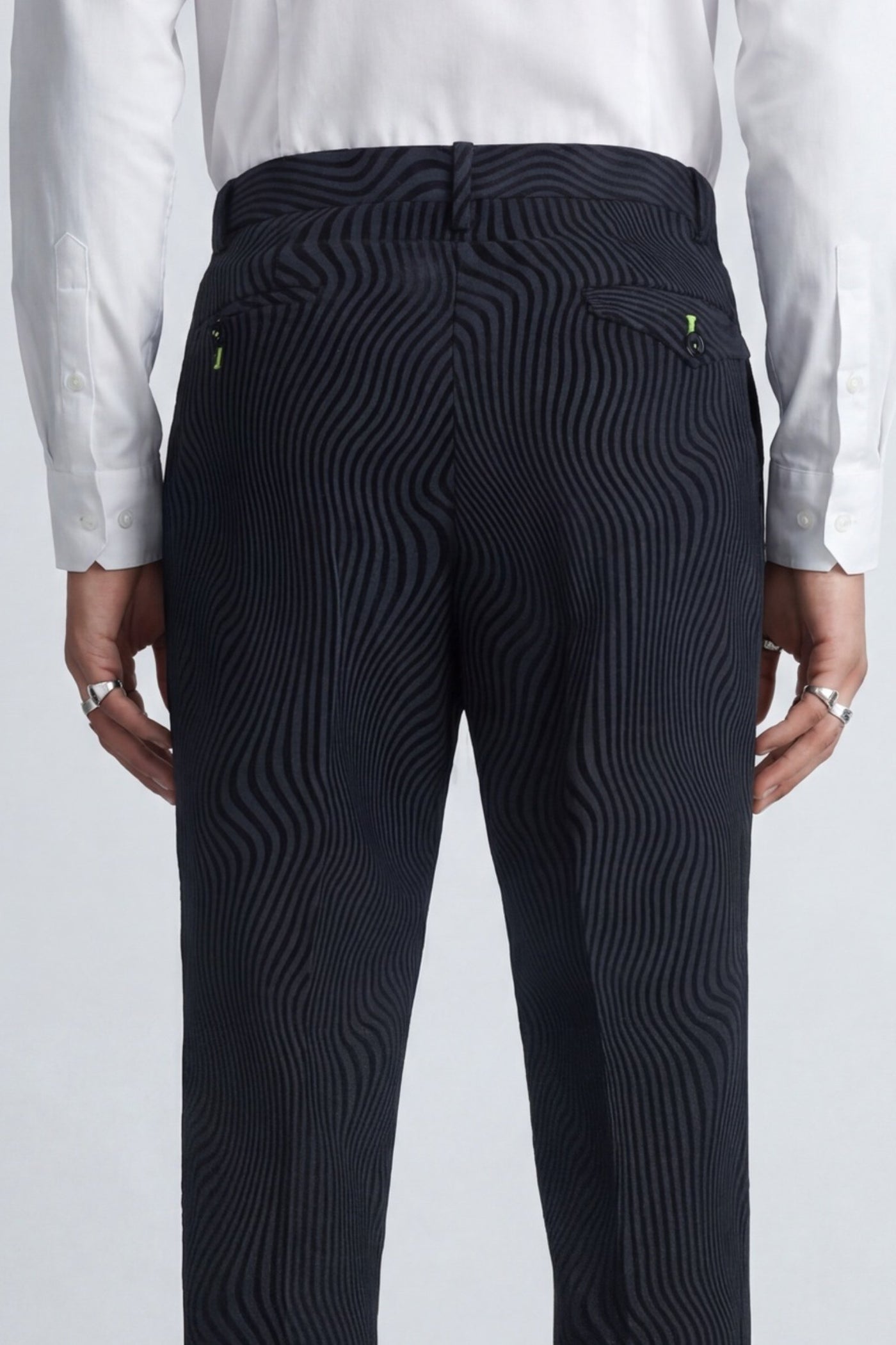 Elio Charcoal Flock Suit