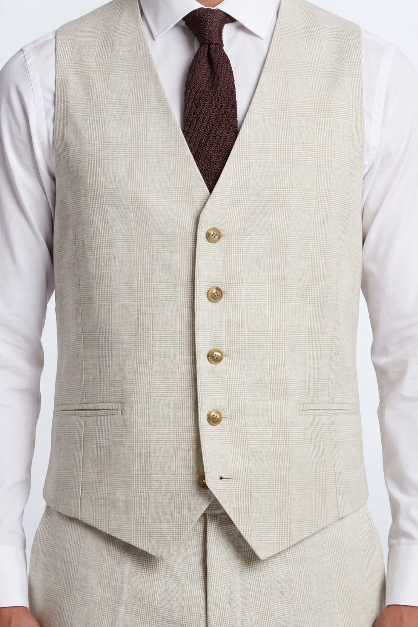 Beckford Slim Fit Check Vest