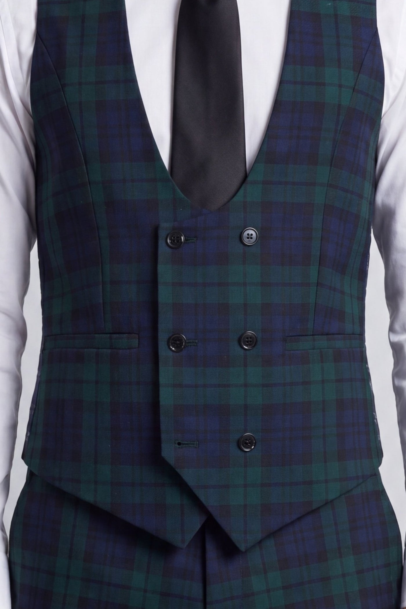 Ginger Slim Fit Green Tartan Suit Jacket