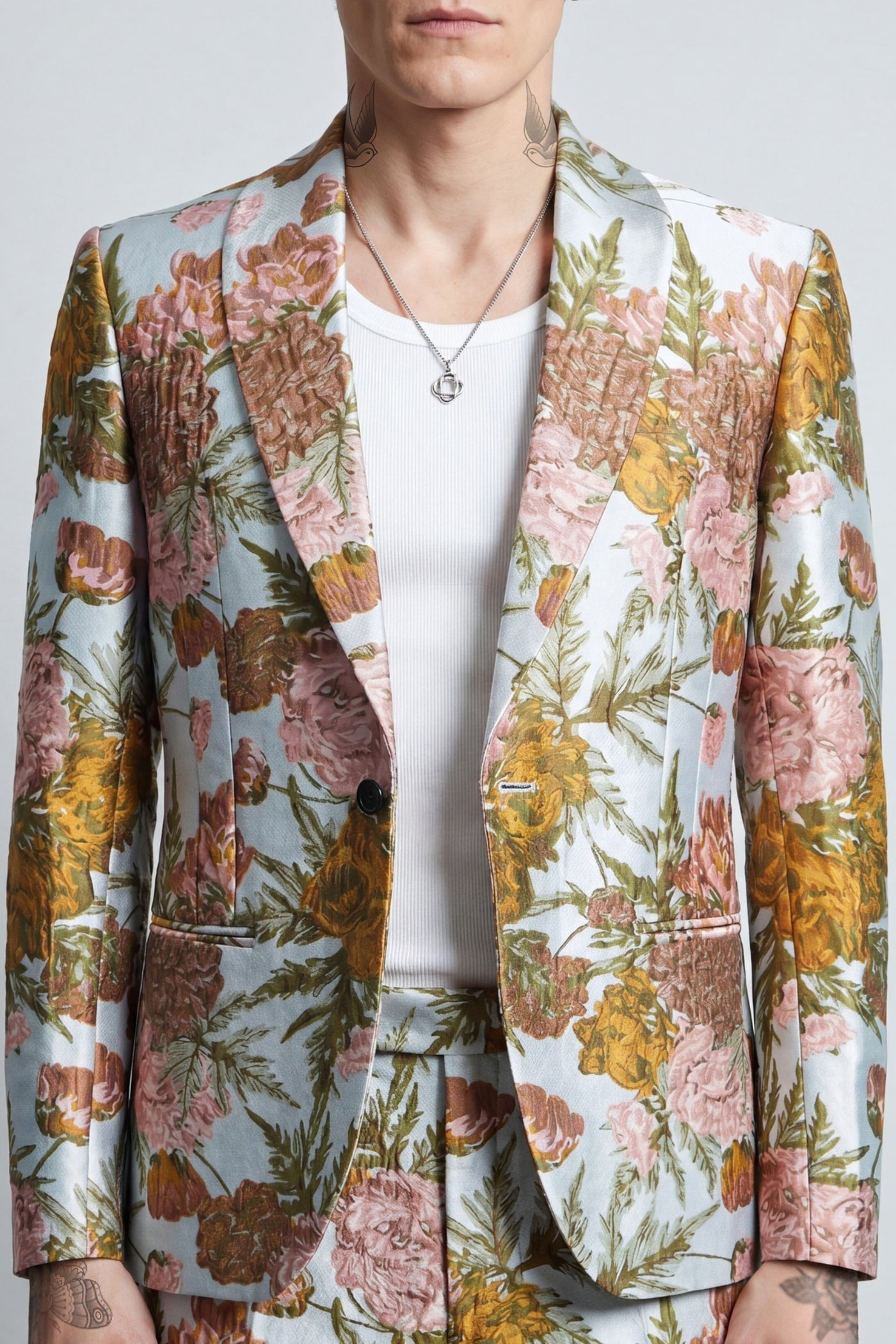 Hirshfield Slim Fit Floral Suit Jacket