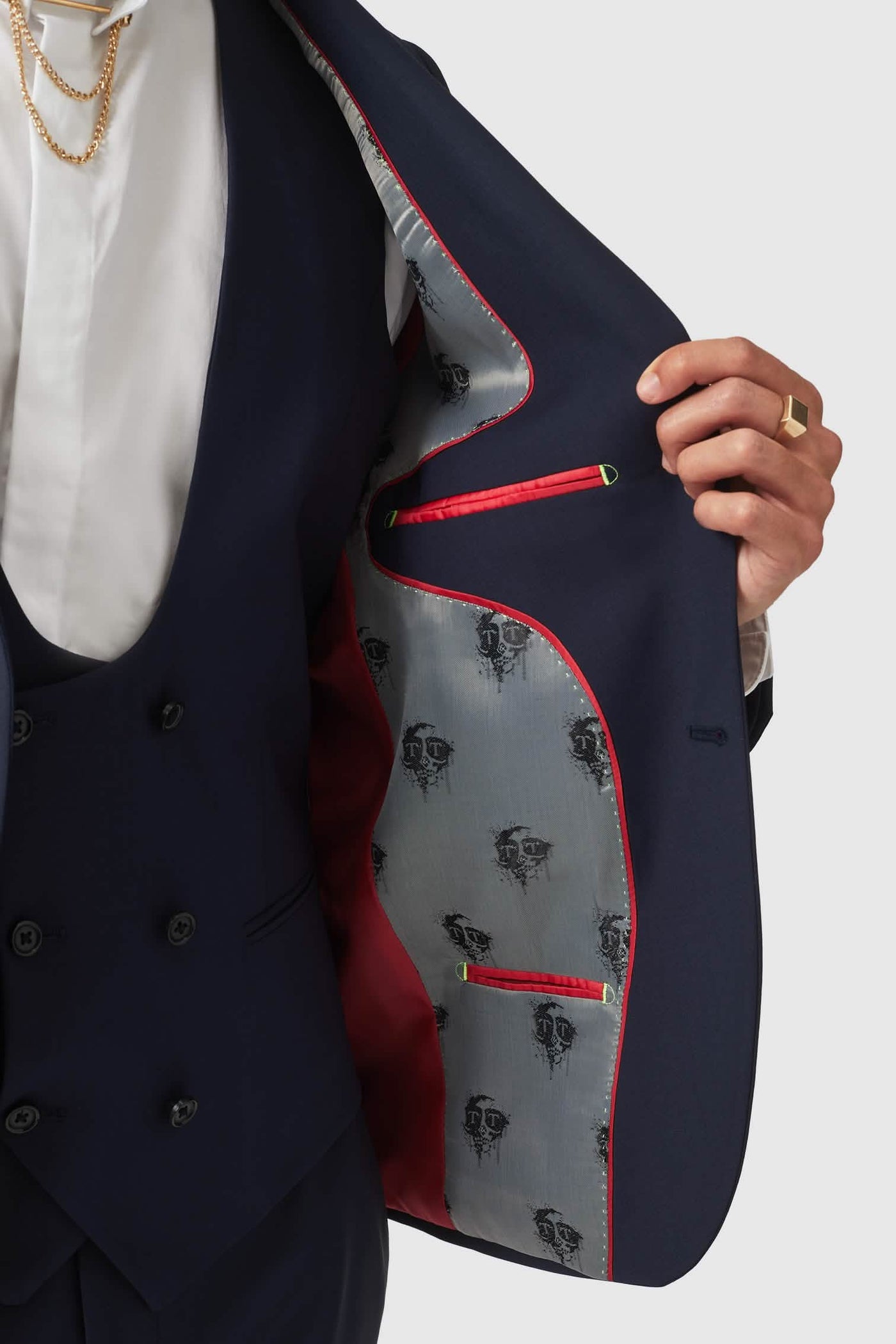 Hamilton Skinny Fit Navy Jacket