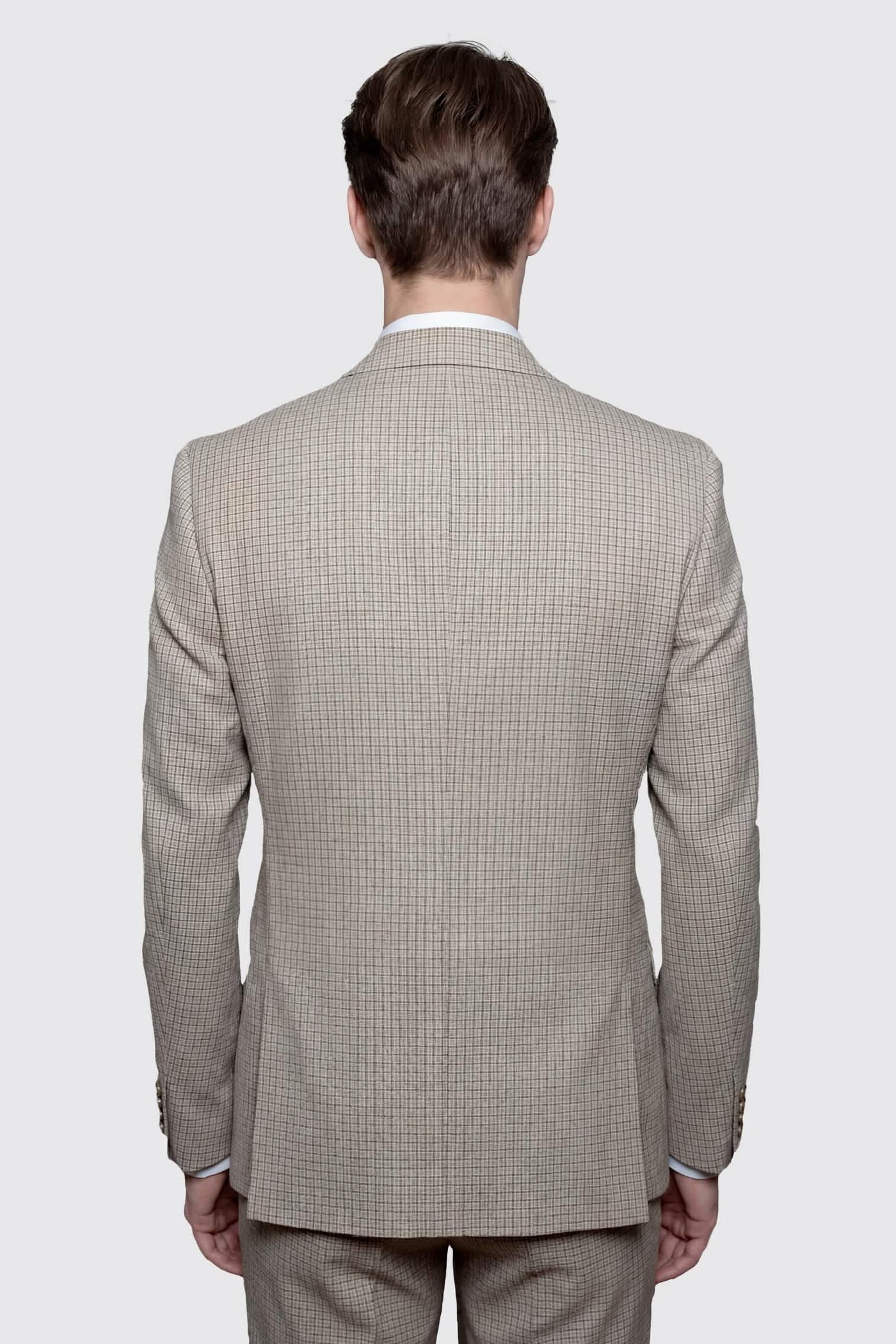 Fraser Slim Fit Brown Check Suit Jacket