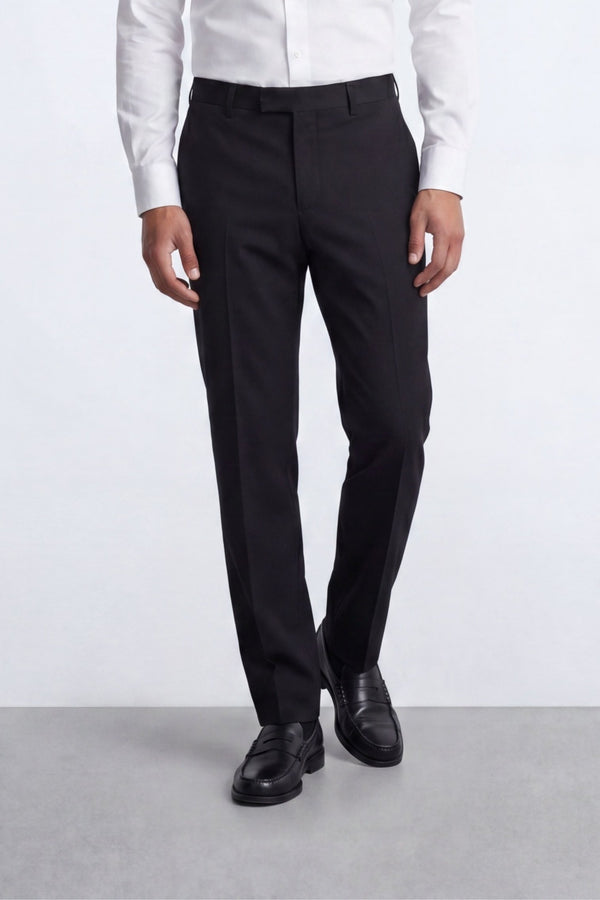 Kingdon Slim Fit Black Tuxedo Suit Trousers
