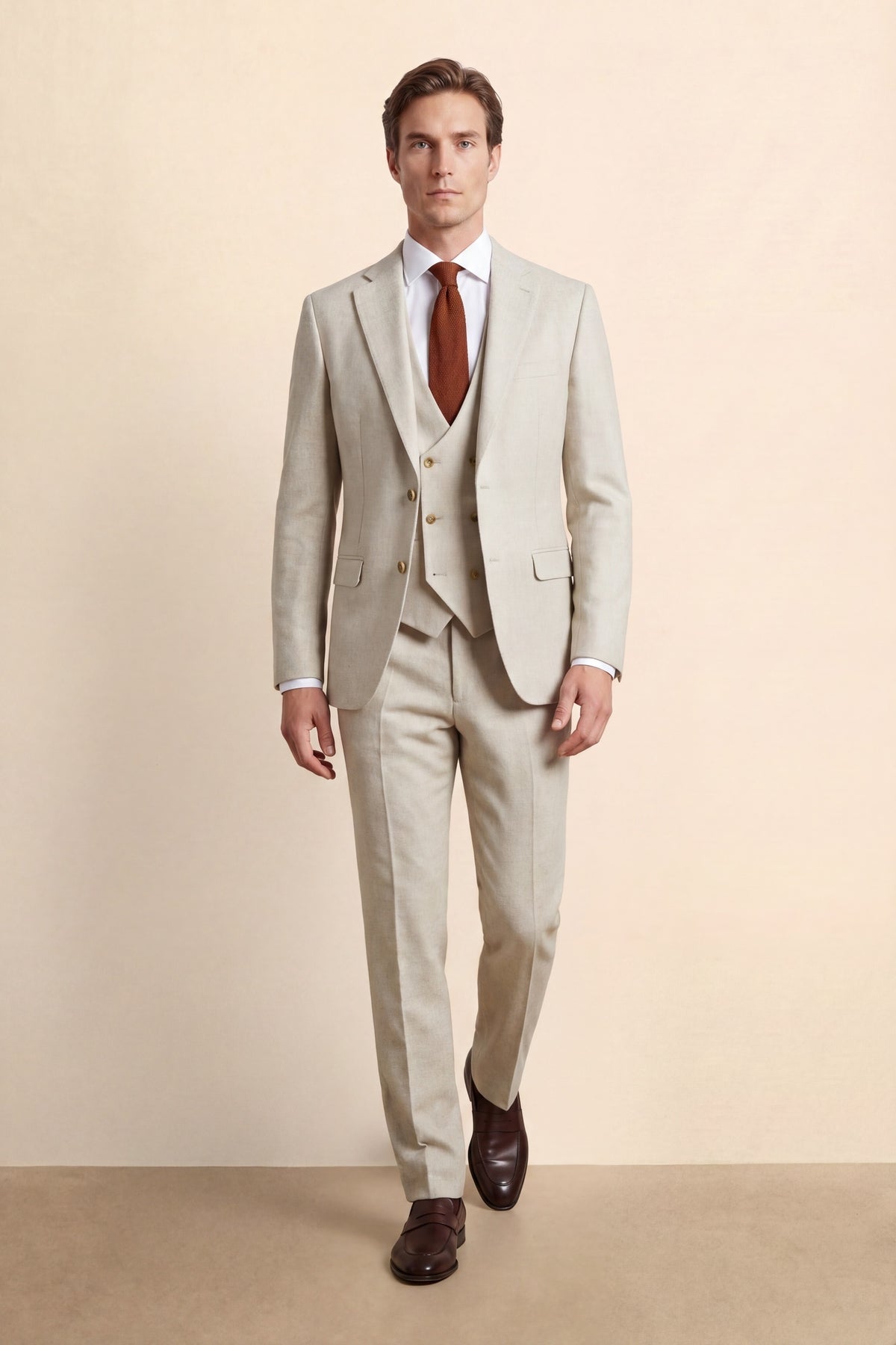 Archer Slim Fit Brown Suit Jacket
