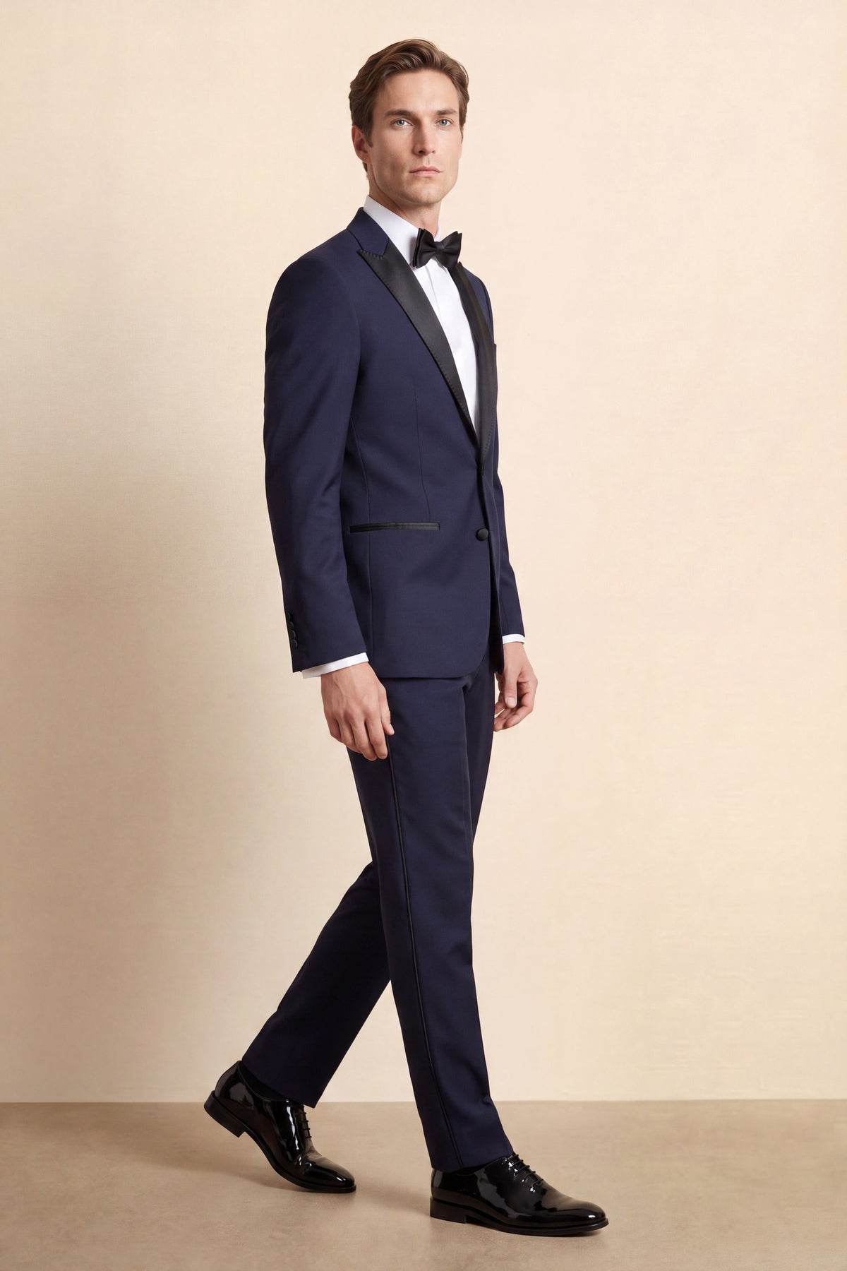 Palmer Slim Tux Pant Navy