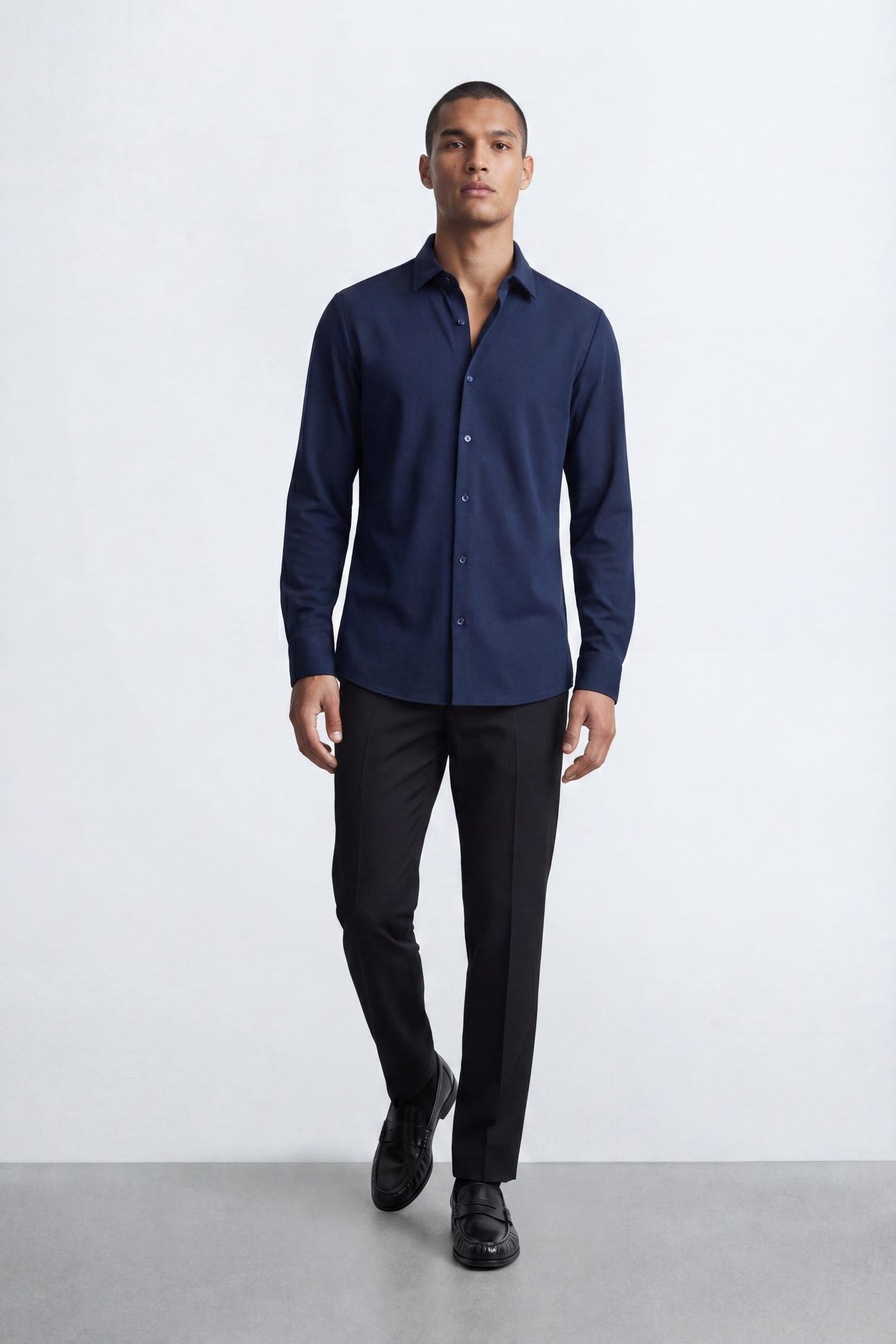 Noah Navy Jersey Shirt