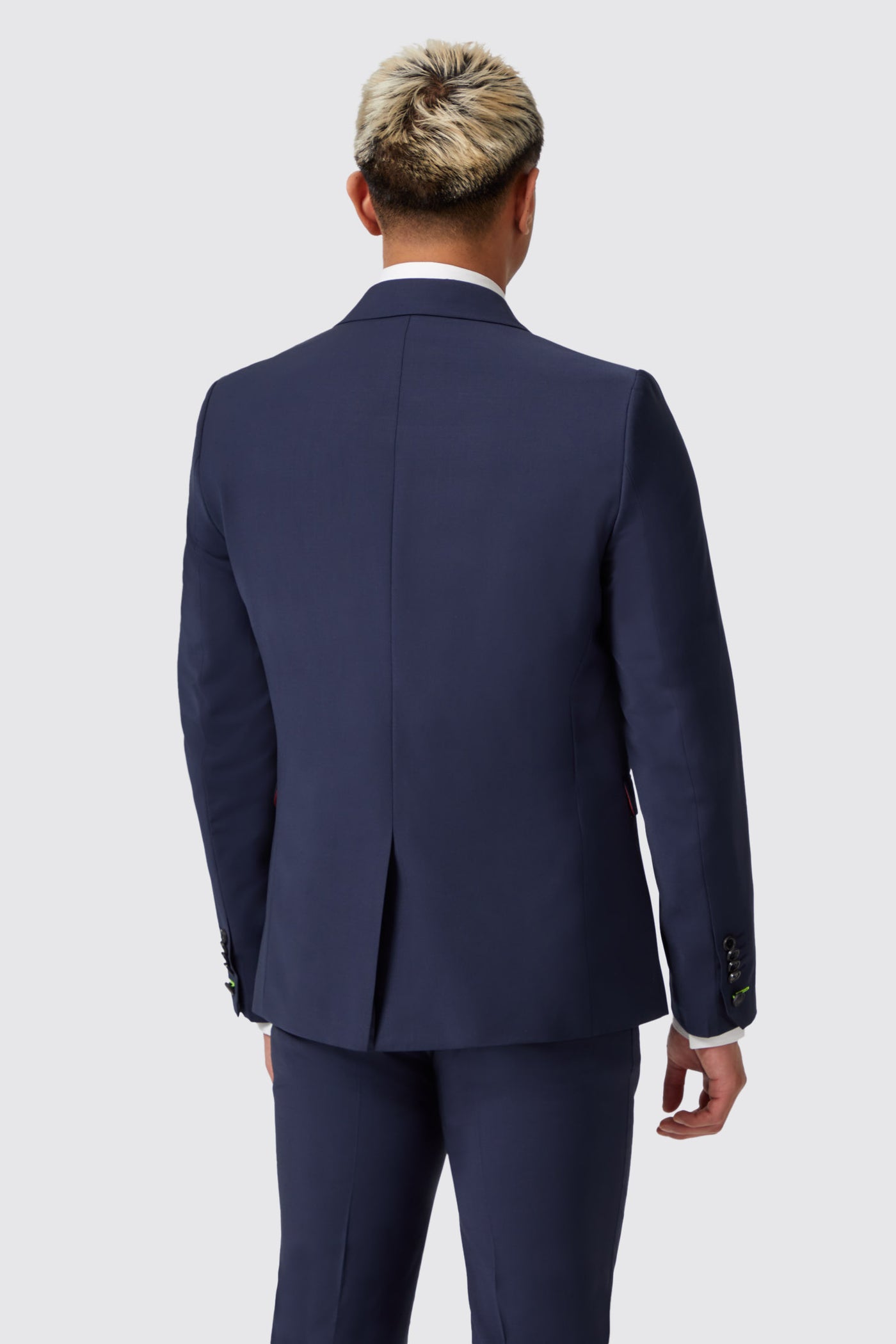 Harwood Slim Fit Navy Double Breasted Wool Jacket - ARCHIVE