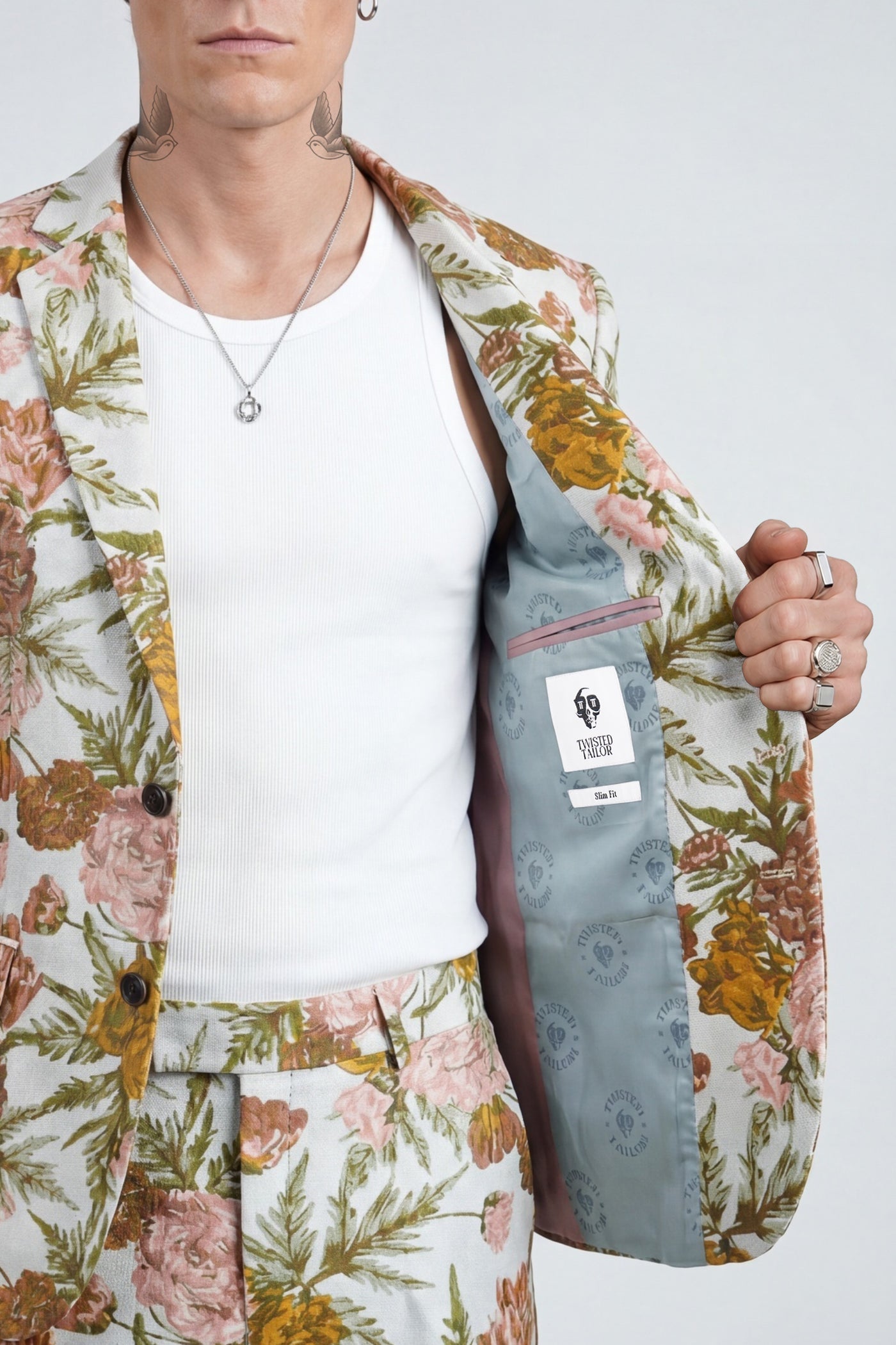 Hirshfield Slim Fit Floral Suit Jacket