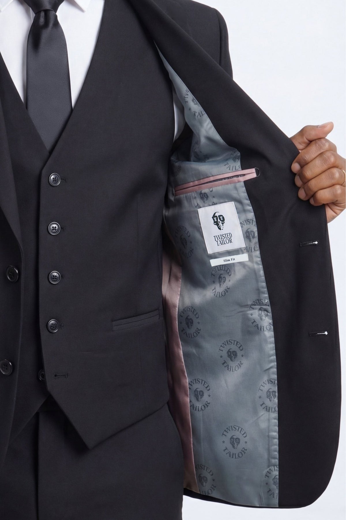 Orwell Slim Fit Black Suit Jacket