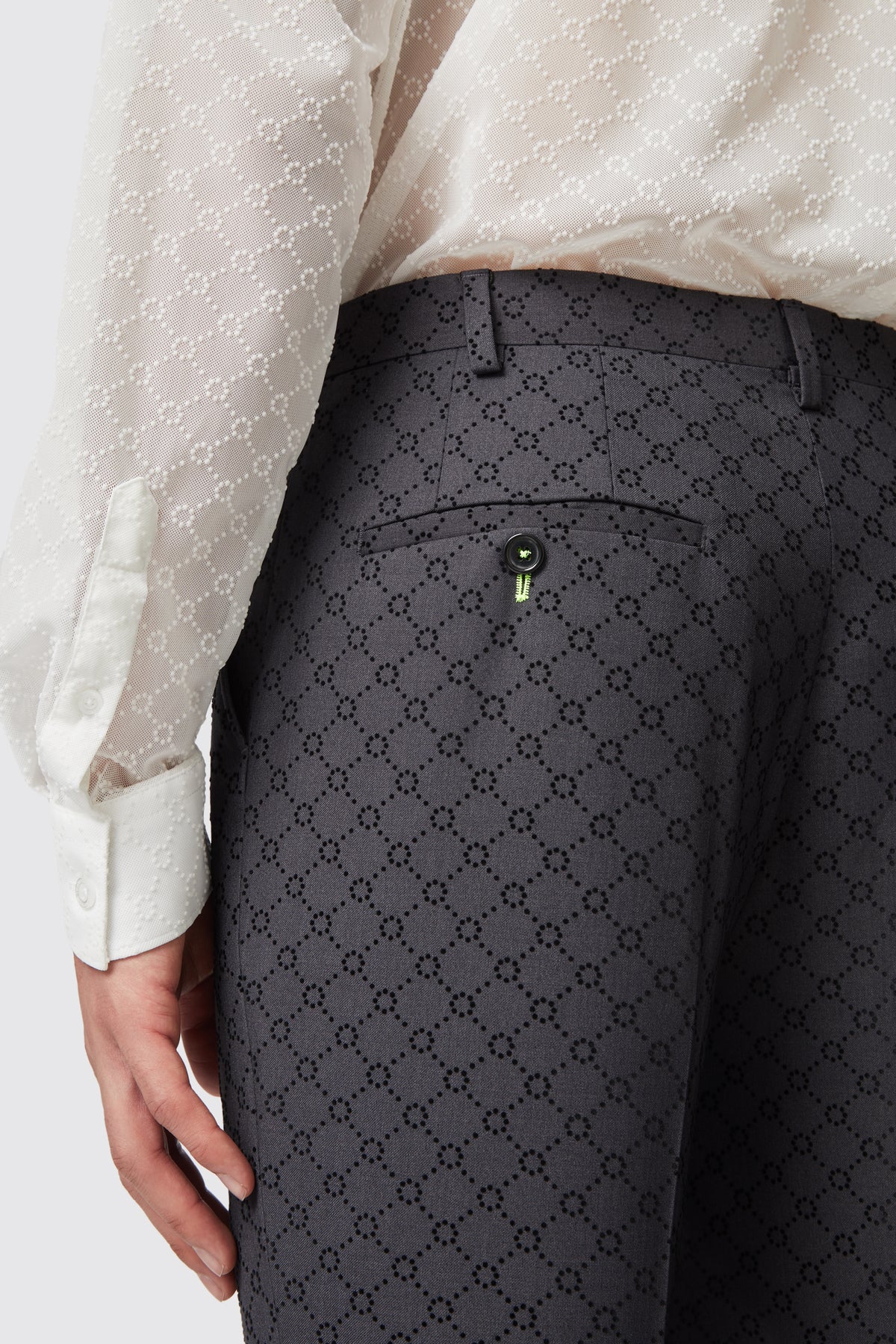 keil-slim-fit-black-flocked-trousers