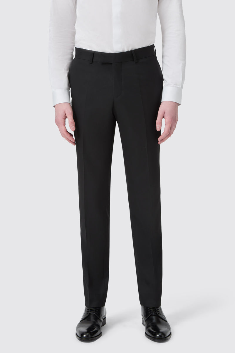 Slim Fit Black Tuxedo Jacket and Pant 2 pc Set