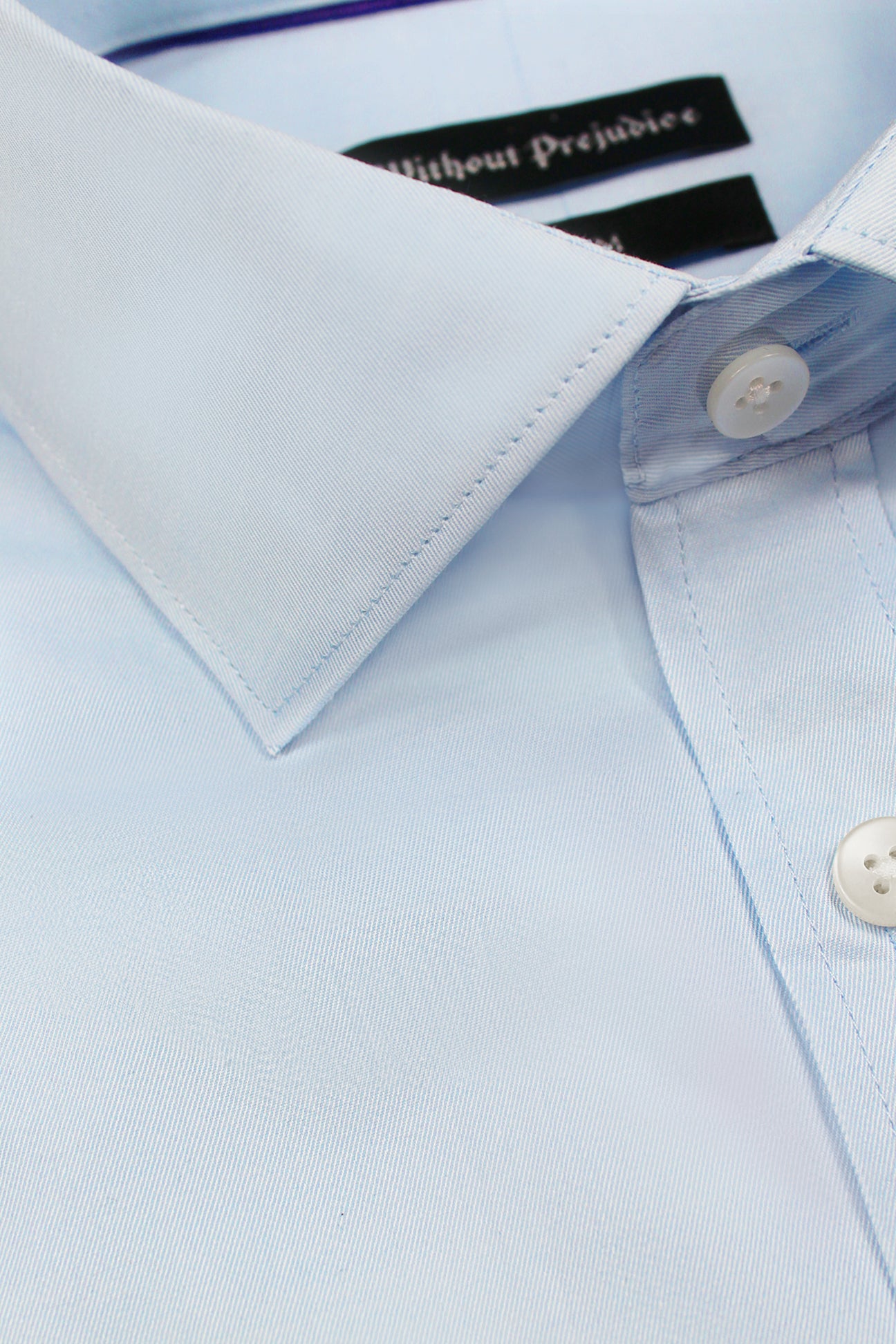 Maygrove Slim Blue Twill Cotton Shirt