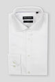 Maygrove Slim White Twill Cotton Shirt