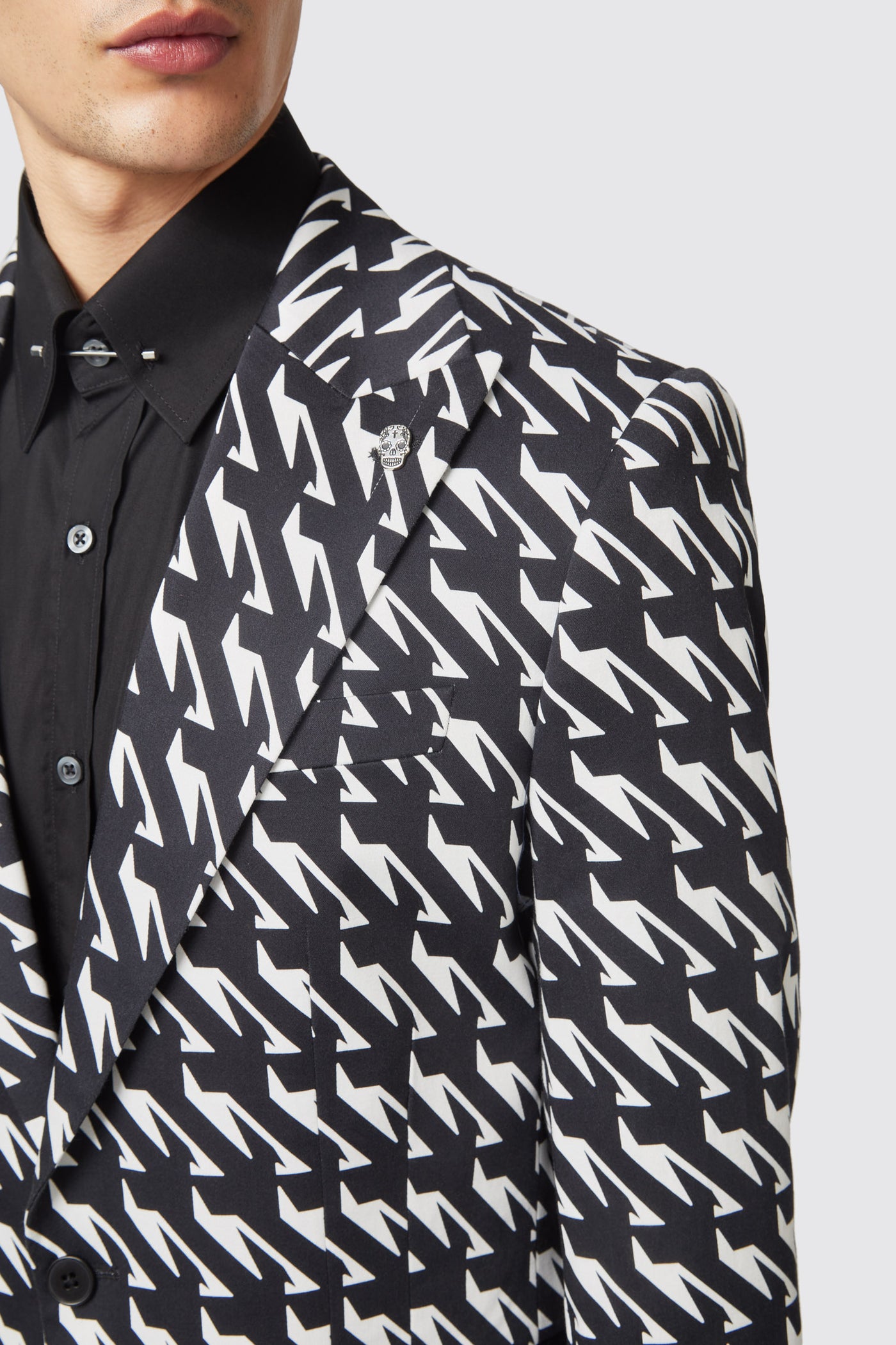 Munro Slim Fit Black Cotton Jacket - ARCHIVE
