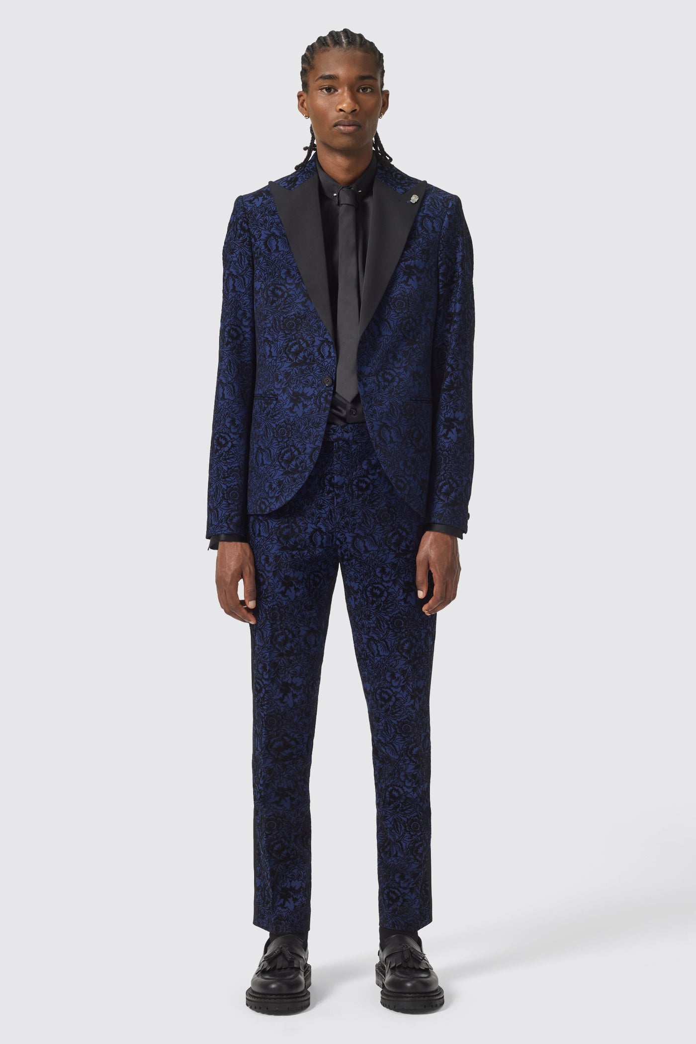 Arundhati Slim Fit Blue Pant - ARCHIVE