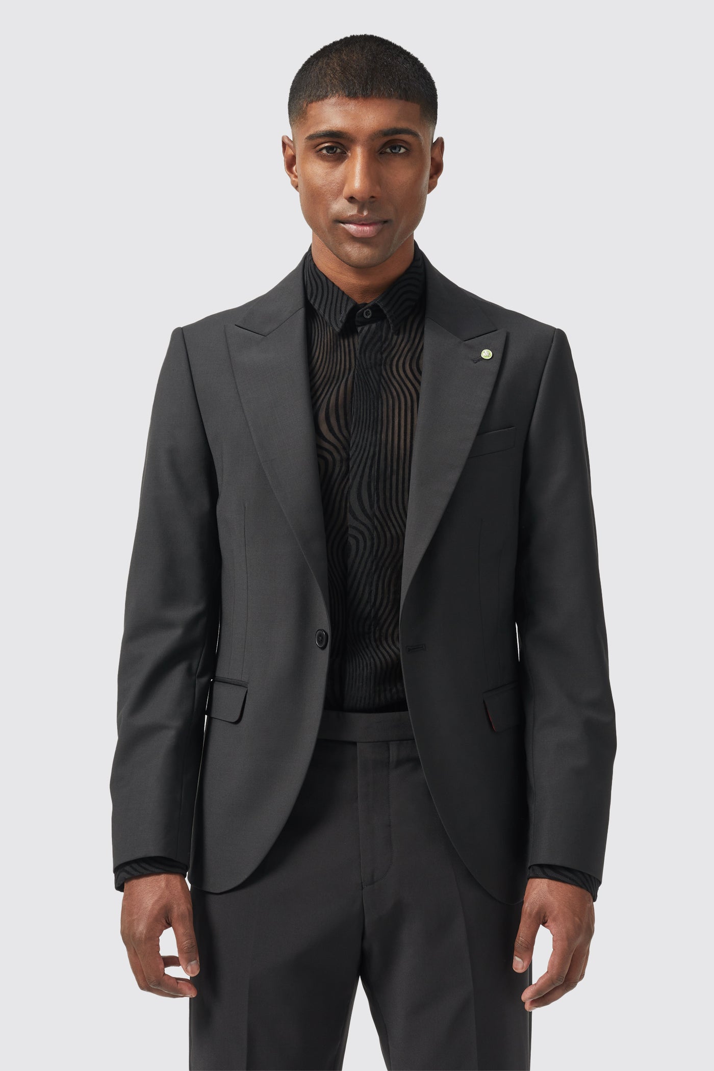 Buscot Slim Fit Black Suit - ARCHIVE