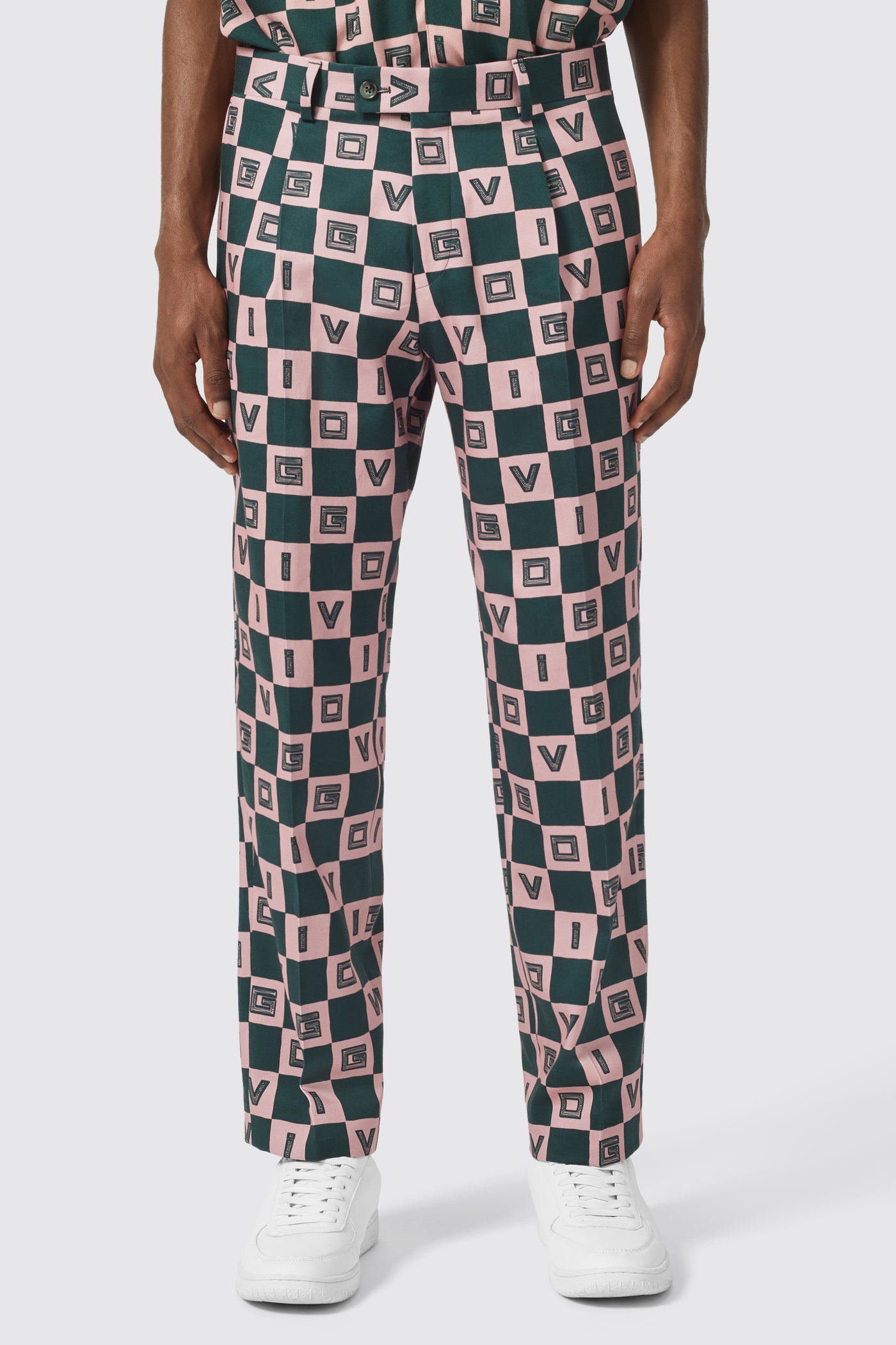 Bonucci Oversized Green Check Pant - ARCHIVE