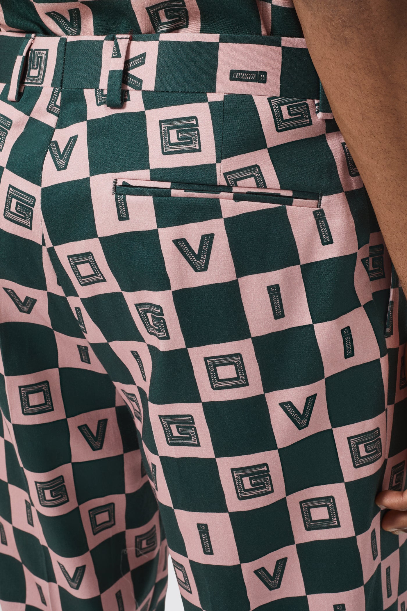 Bonucci Oversized Green Check Pant - ARCHIVE