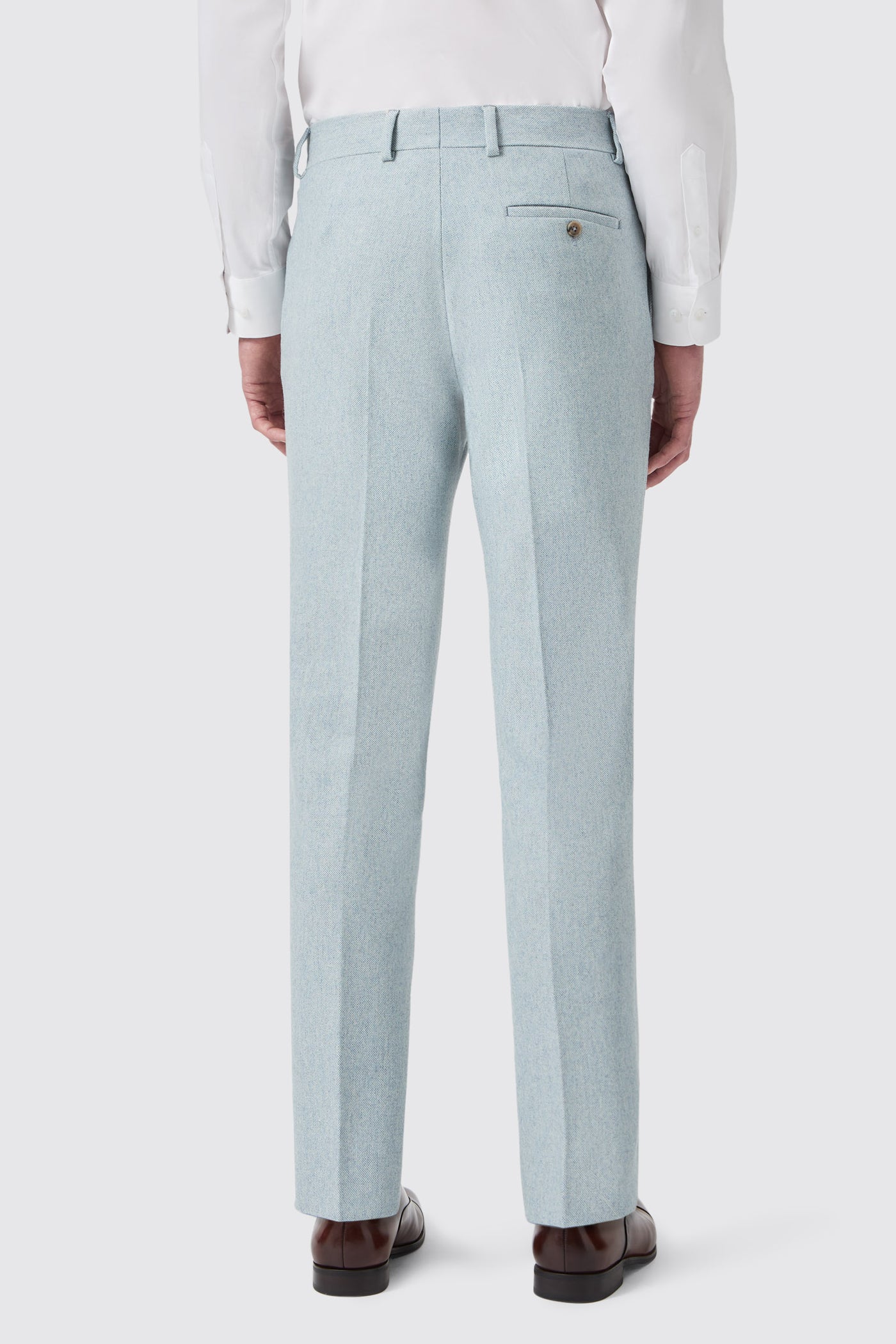 Archer Slim Fit Blue Tweed Suit Trousers