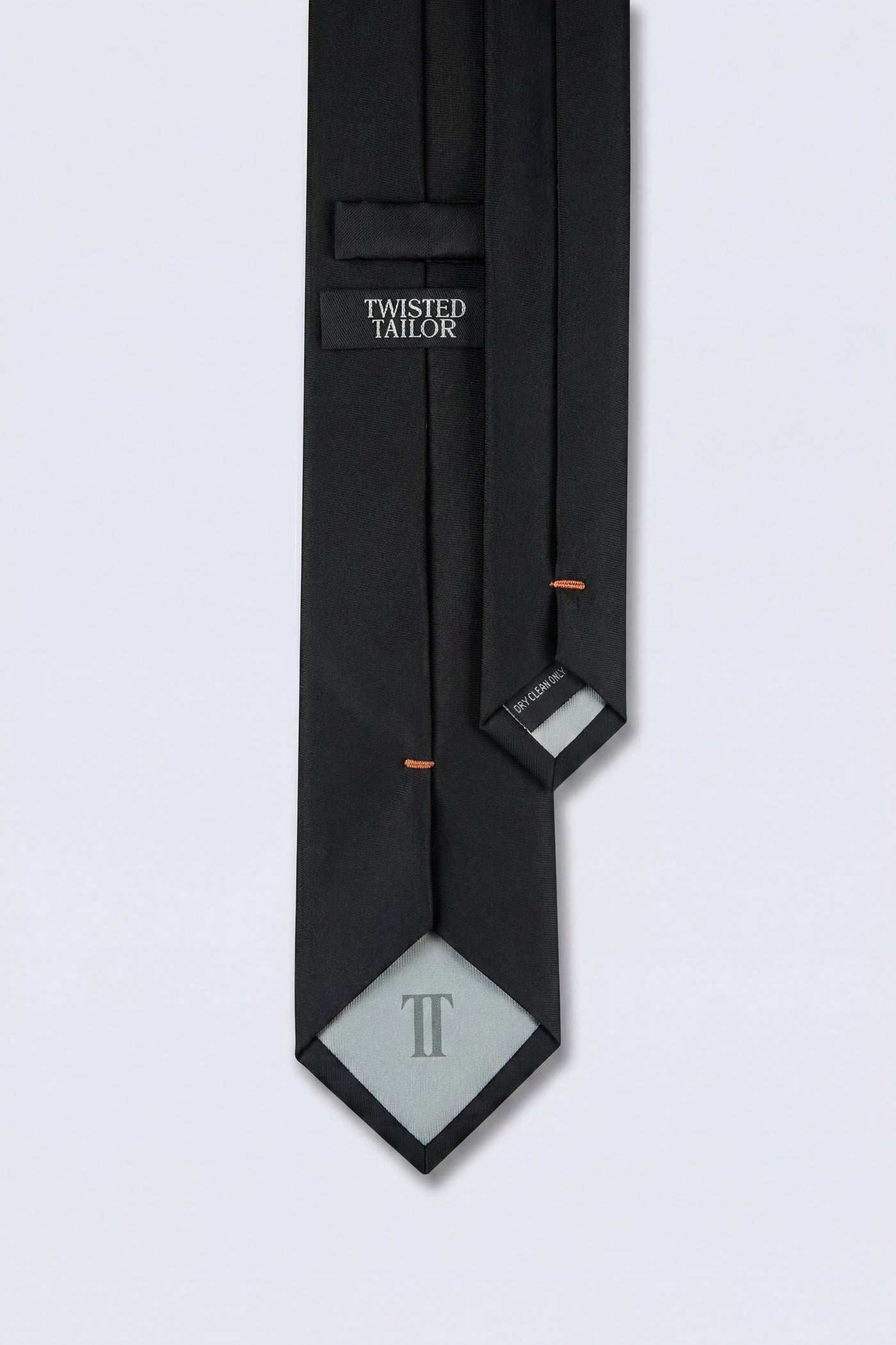 Ellroy Plain Black Tie