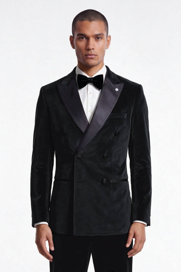 Stallone Slim Fit Double Breasted Tux Jacket