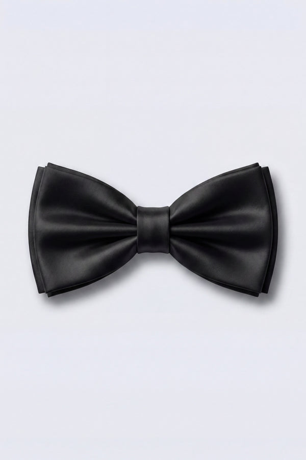 Ellroy Plain Black Bow Tie
