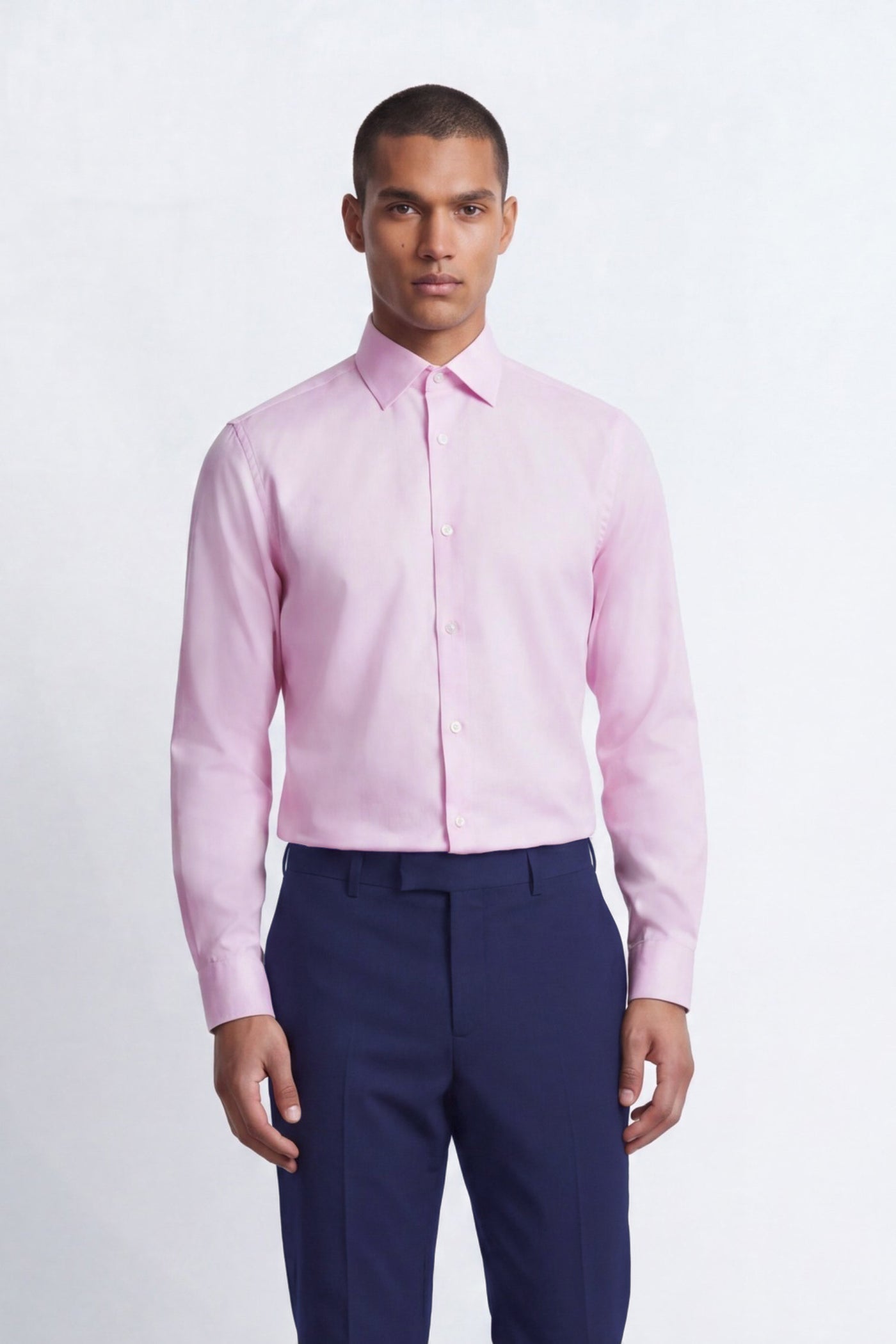Apsley Slim Fit Pink Cotton Shirt