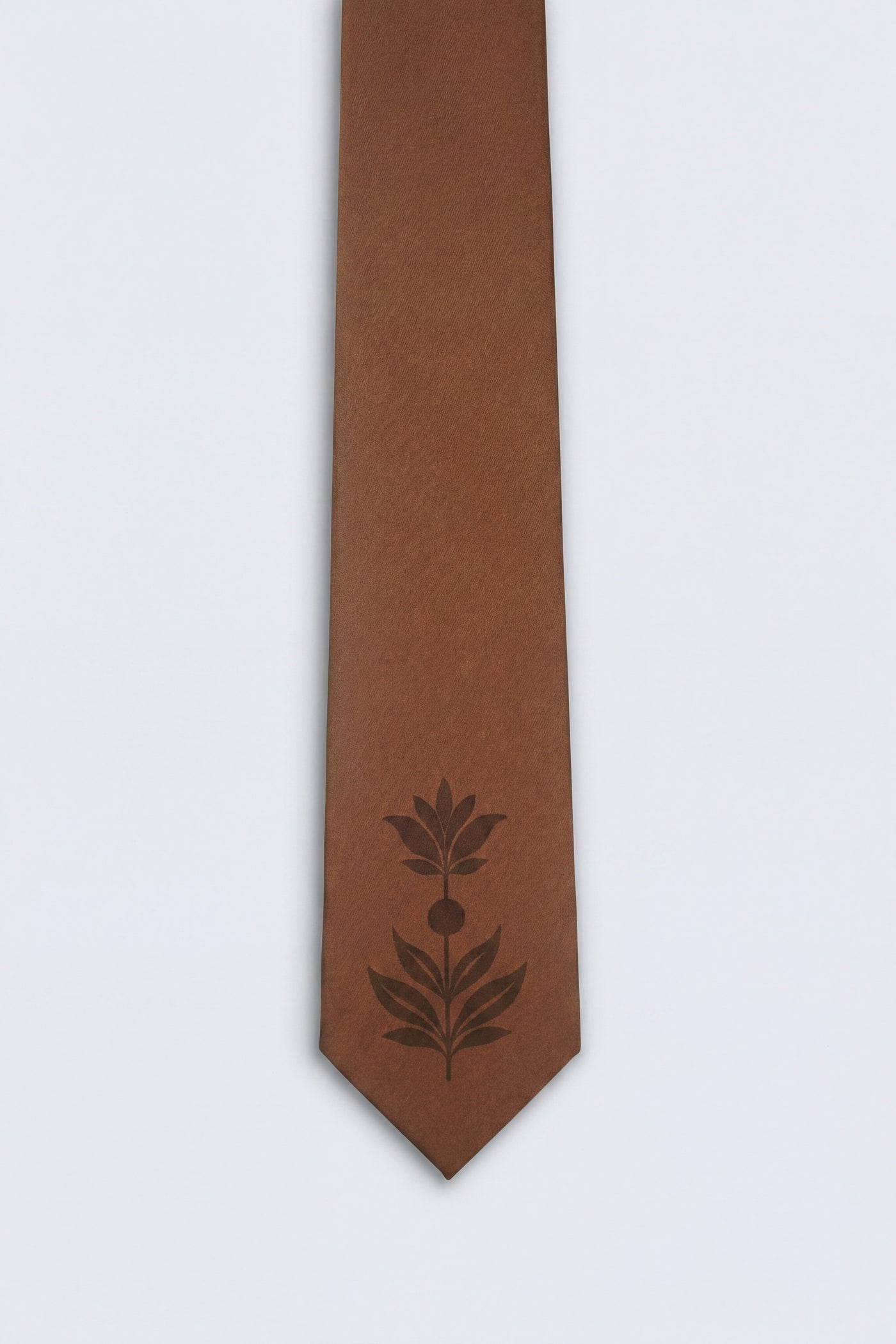 Atticus Floral Placement Rust Tie