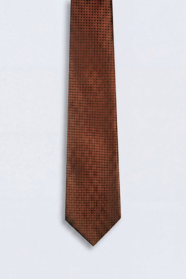 Miles Texture Rust Tie