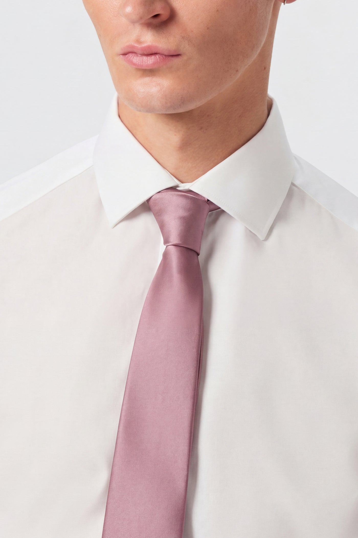 Ellroy Plain Pink Tie