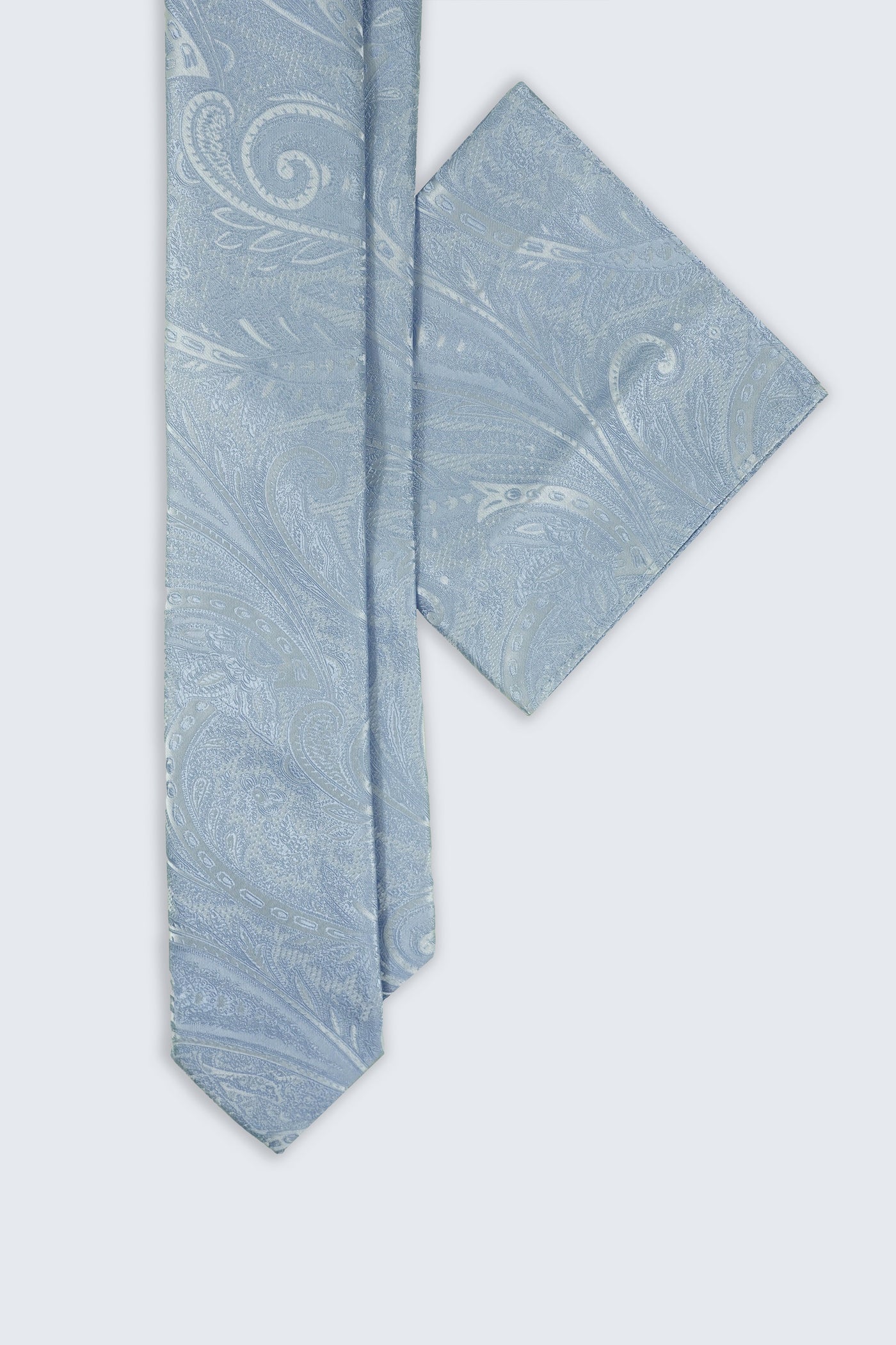 Shriever Paisley Light Blue Tie Set