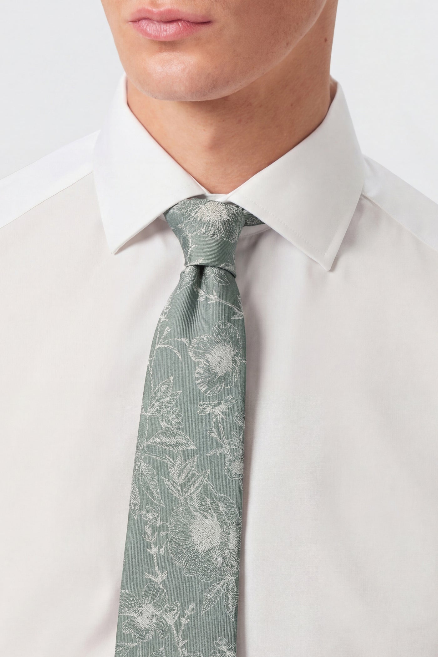 Jasper Floral Sage Tie