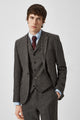 Uptown Slim Fit Brown Tweed Wool Jacket