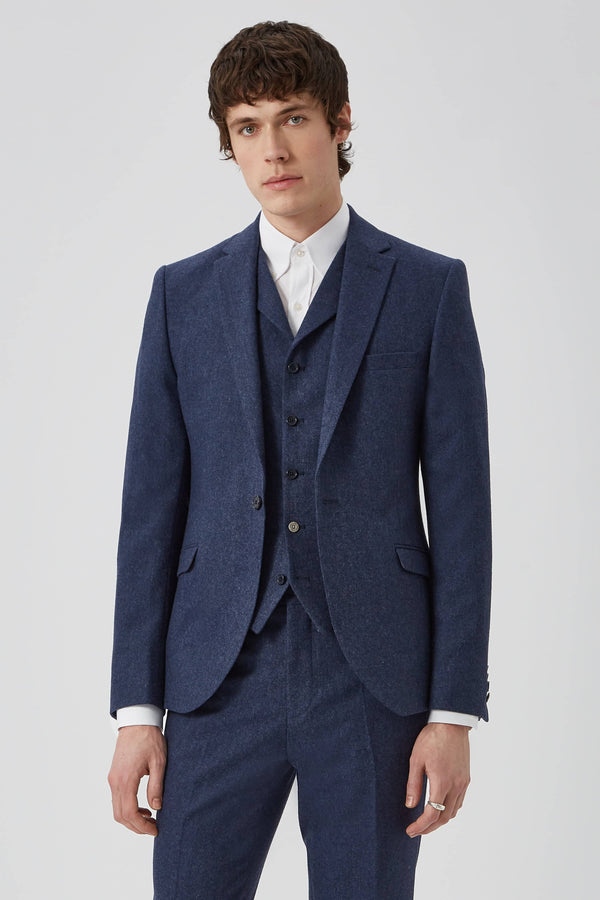 Uptown Slim Fit Navy Wool Jacket