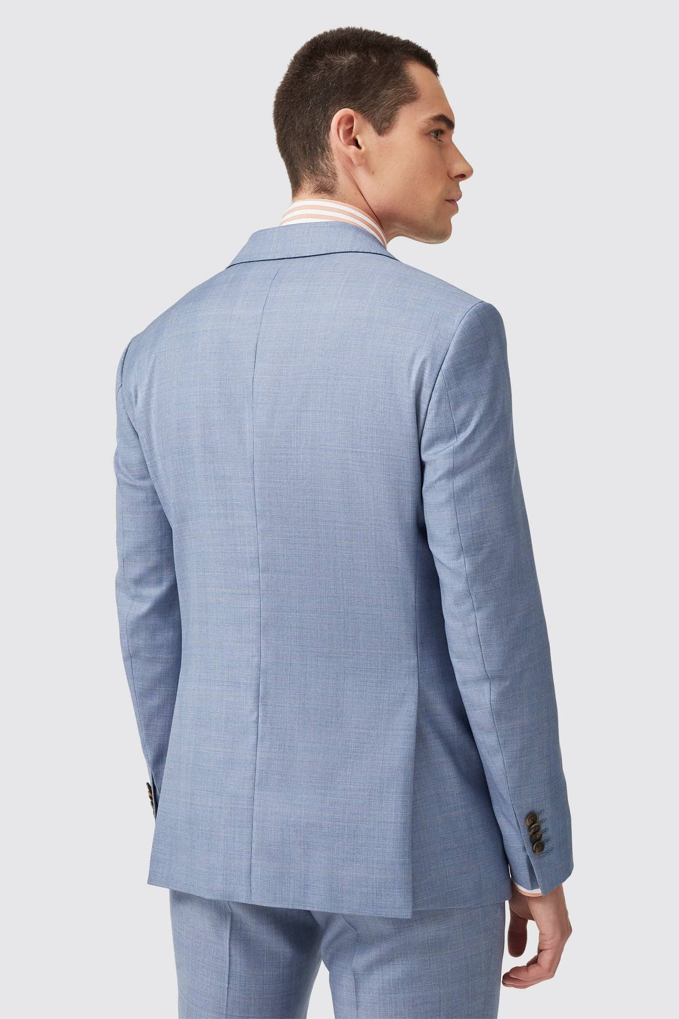 Rivulet Tailored Fit Blue Check Wool Jacket - ARCHIVE