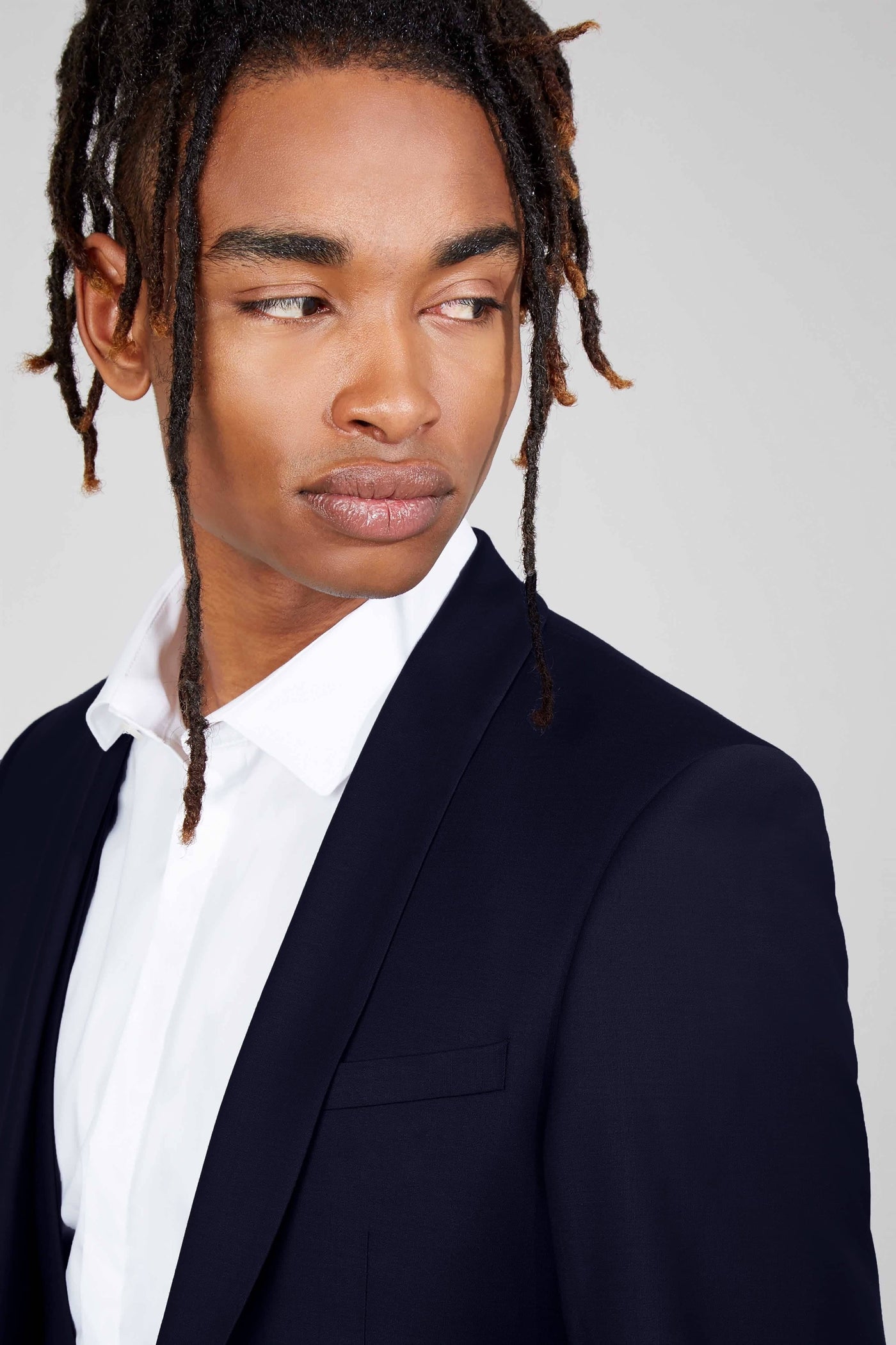 Drake Skinny Fit Dark Navy Wool Jacket - ARCHIVE