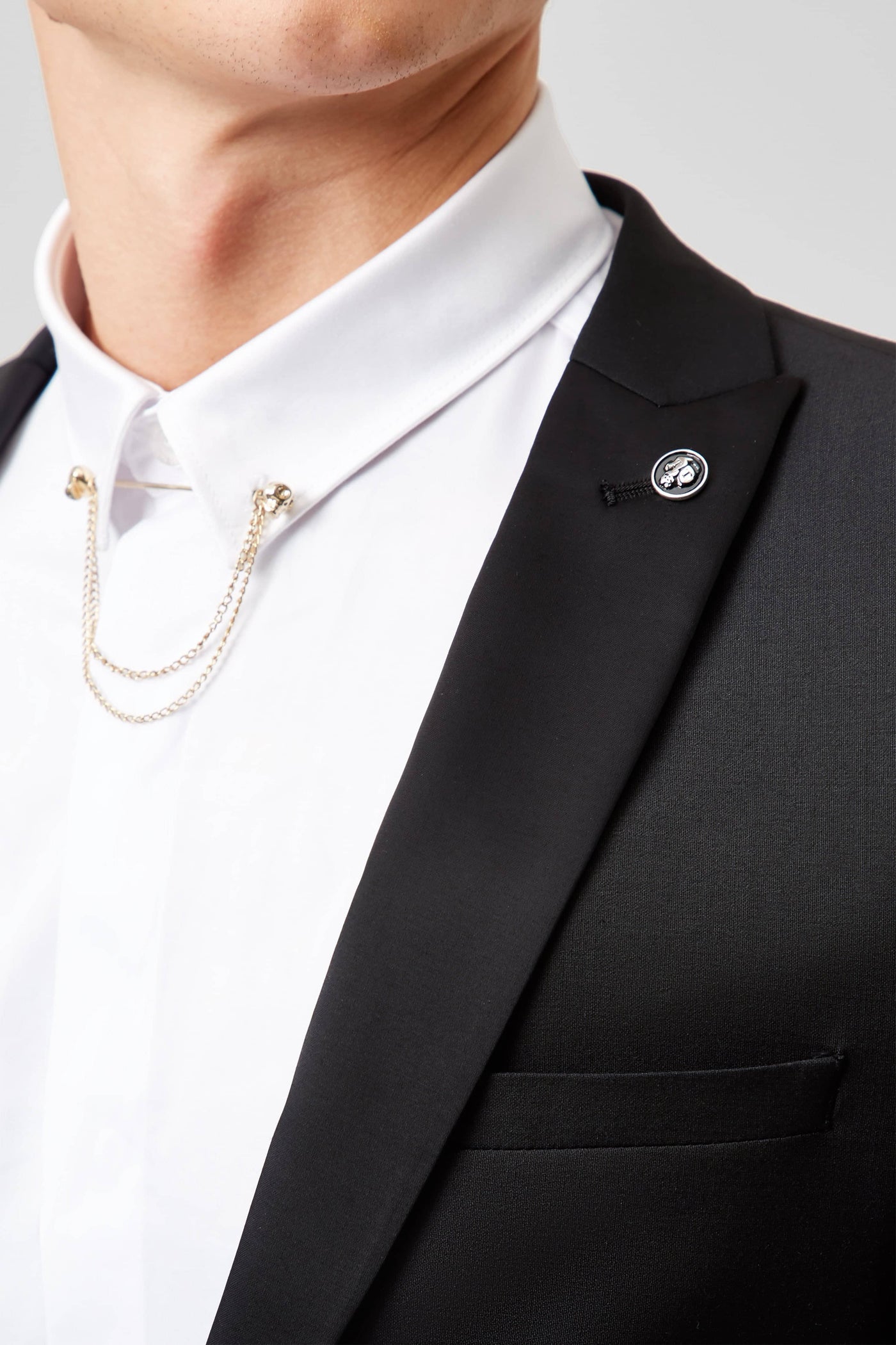 Twisted Tailor Kingdon Black Dinner Suit