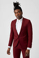 Drake Skinny Fit Red Wool Jacket - ARCHIVE