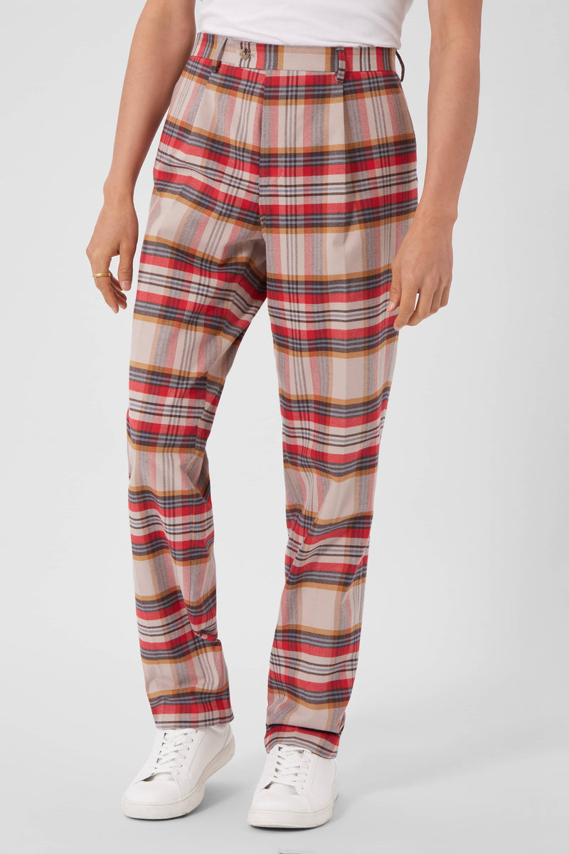Tan hotsell checkered pants