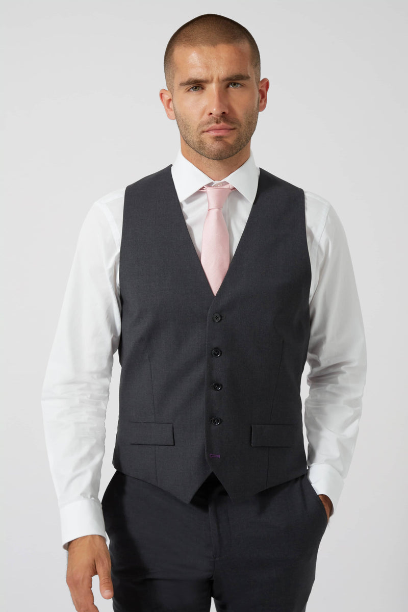 White shirt grey waistcoat on sale