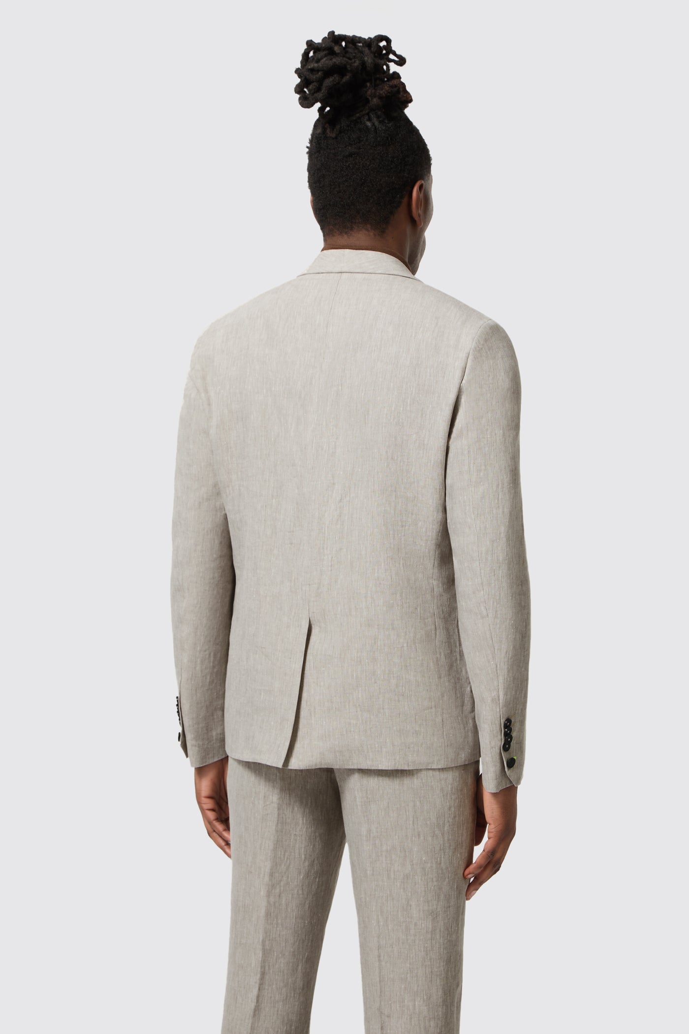 Claremont Slim Fit Grey Linen Suit