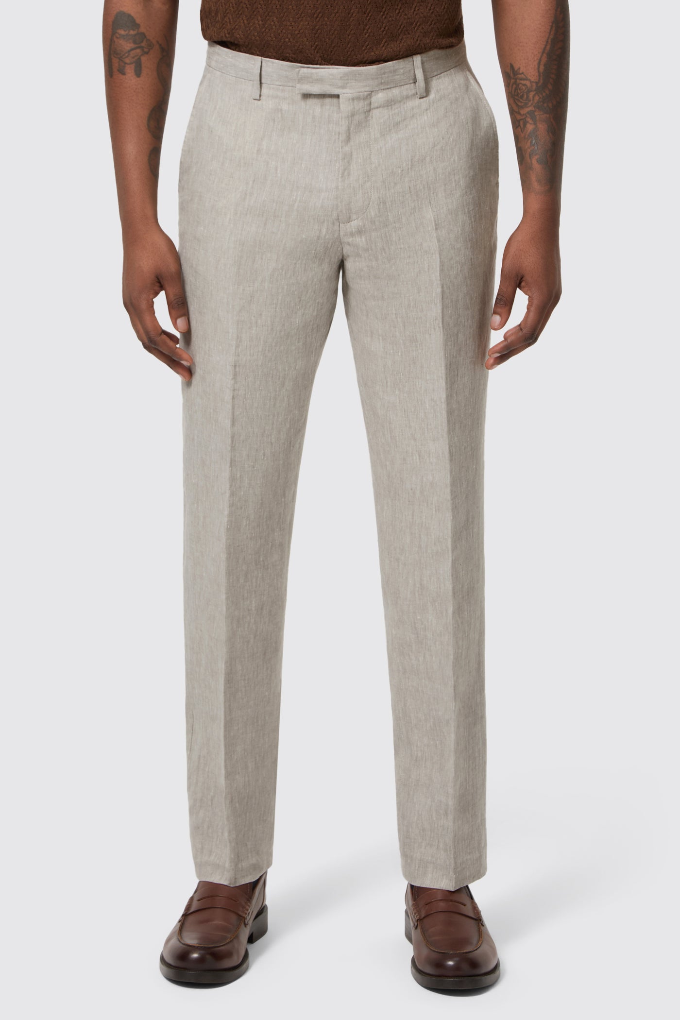 Claremont Slim Fit Grey Linen Suit