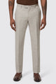 Claremont Slim Fit Grey Linen Trousers