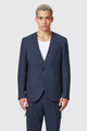 Anthony Oversized Navy Waffle Knit Cotton Jacket