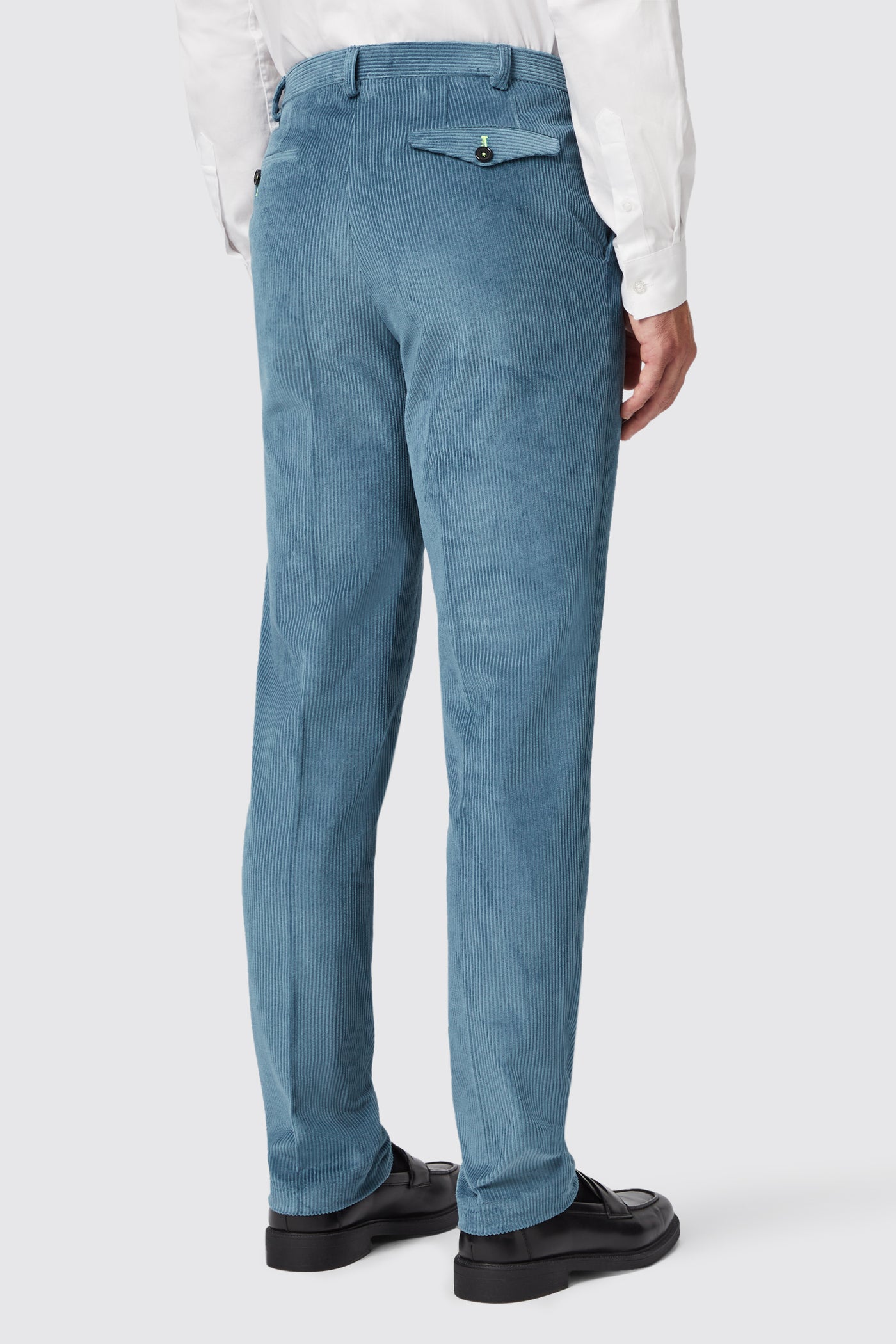 Harlesden Slim Fit Blue Corduroy Trousers - ARCHIVE