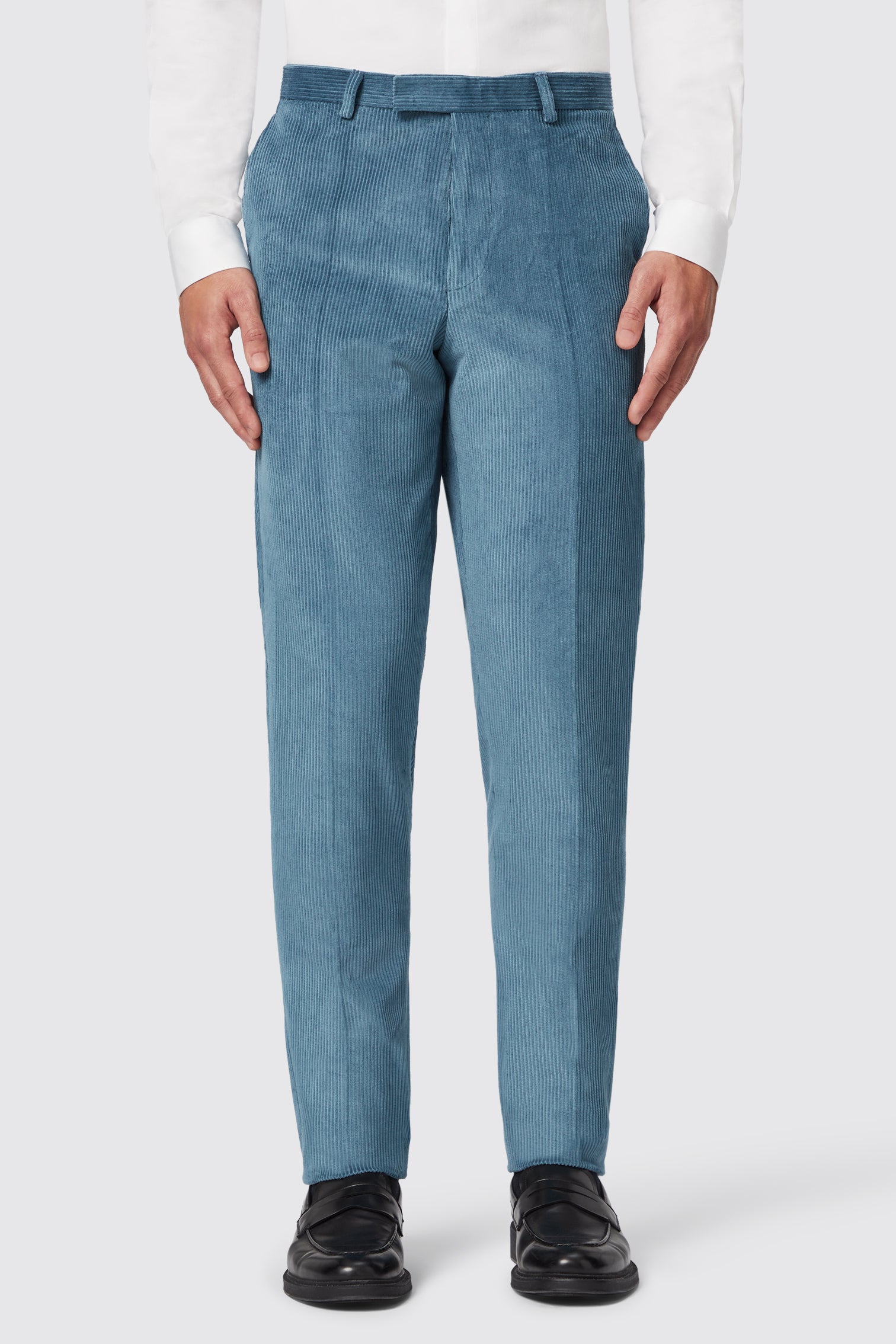 Shelby & Sons Aston Light Blue Corduroy Suit Trousers