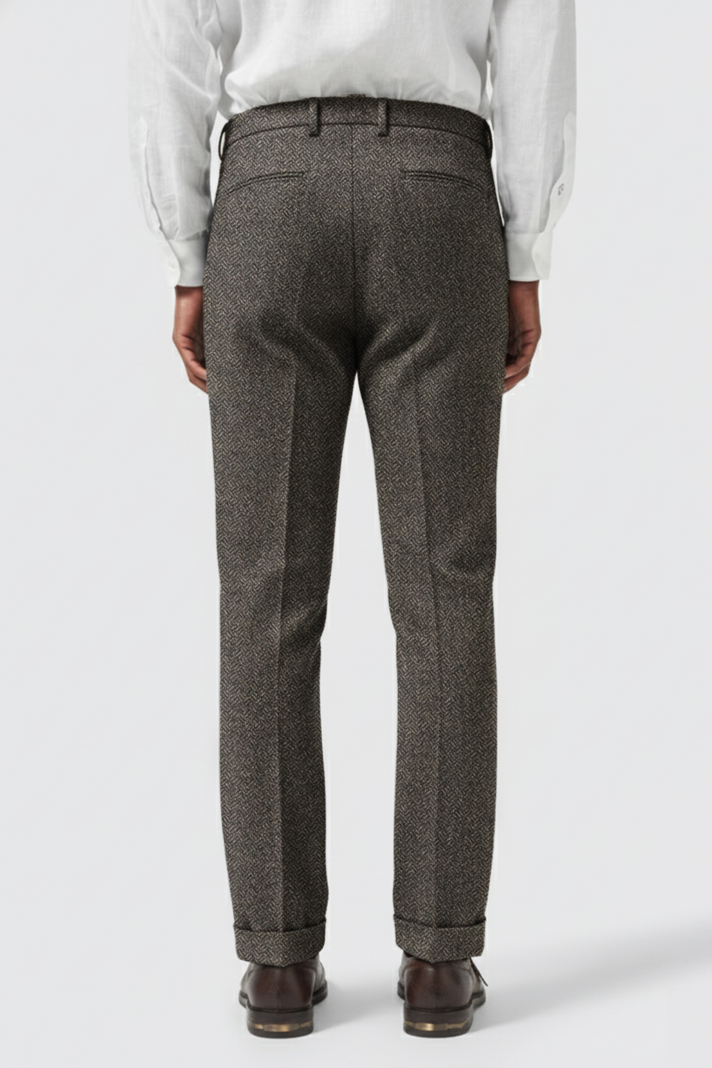 Brookhouse Slim Fit Grey Wool Suit Trousers