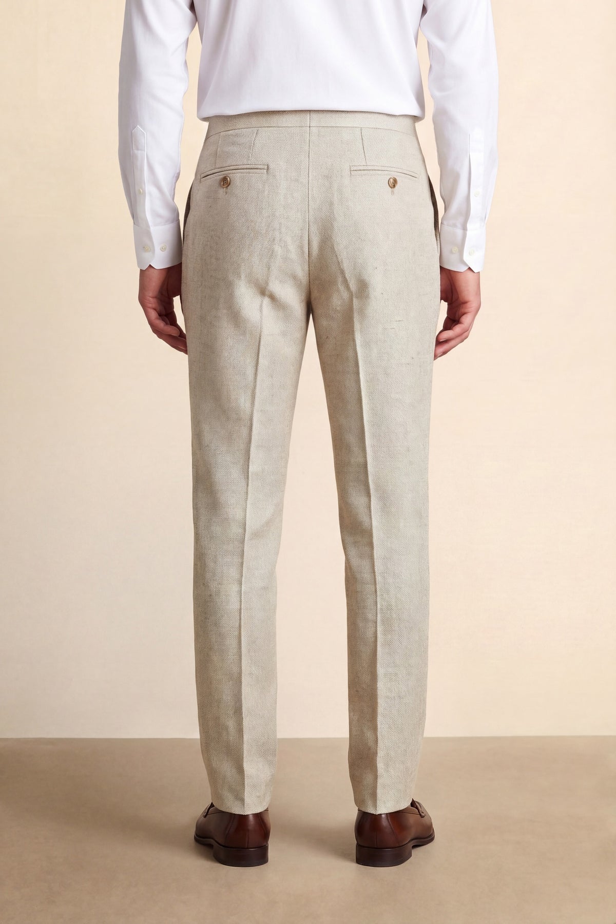 Archer Slim Fit Brown Suit Trousers