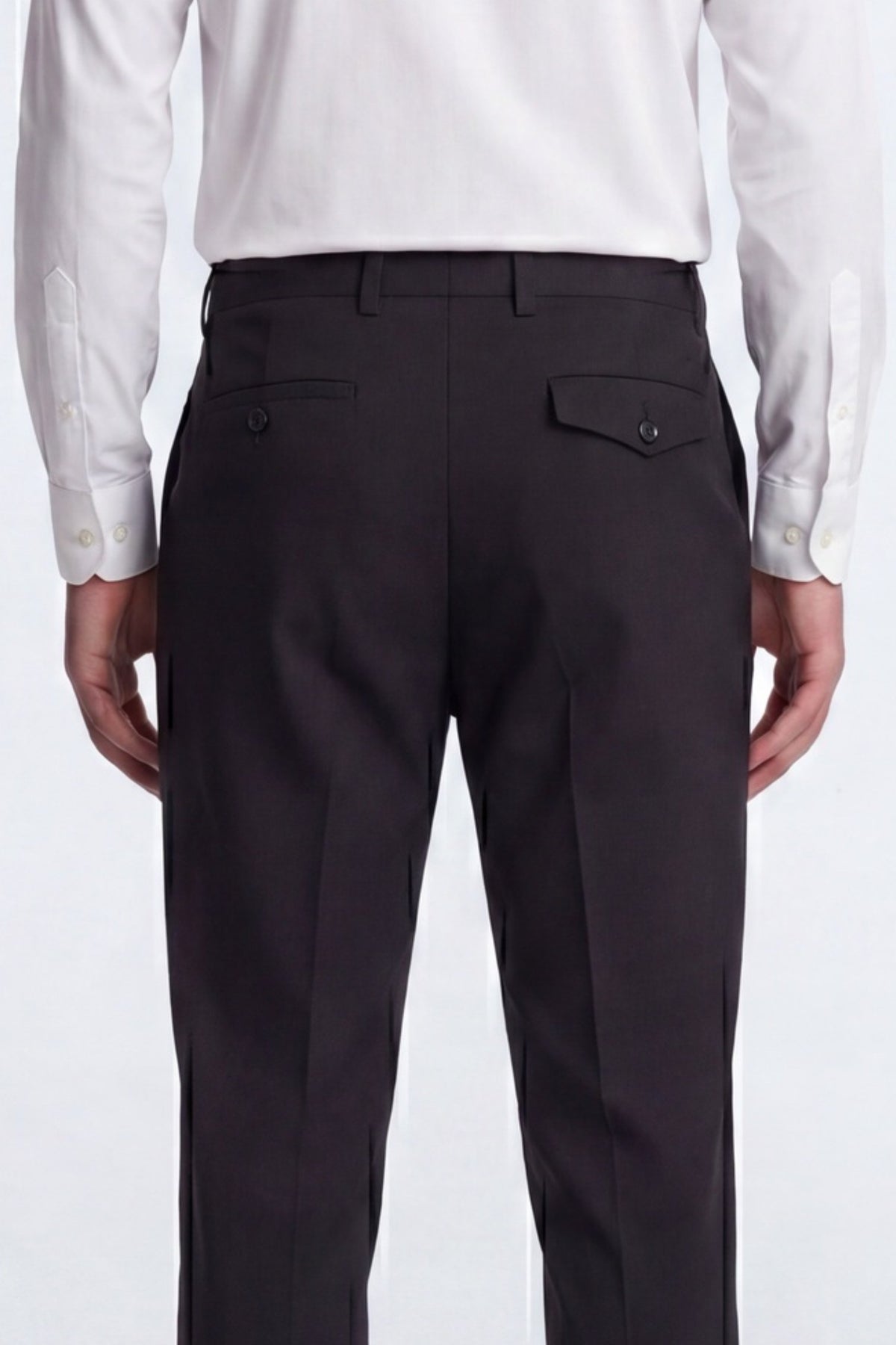 Orwell Slim Fit Black Suit Trousers
