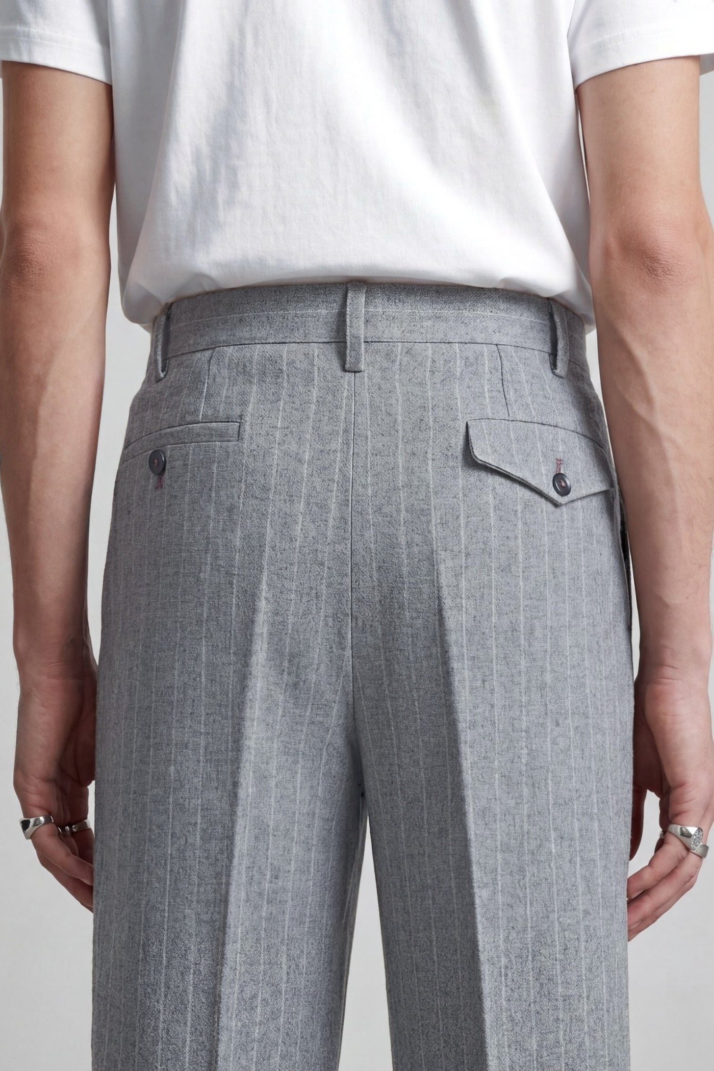 Tyson Relaxed Fit Pinstripe Grey Suit